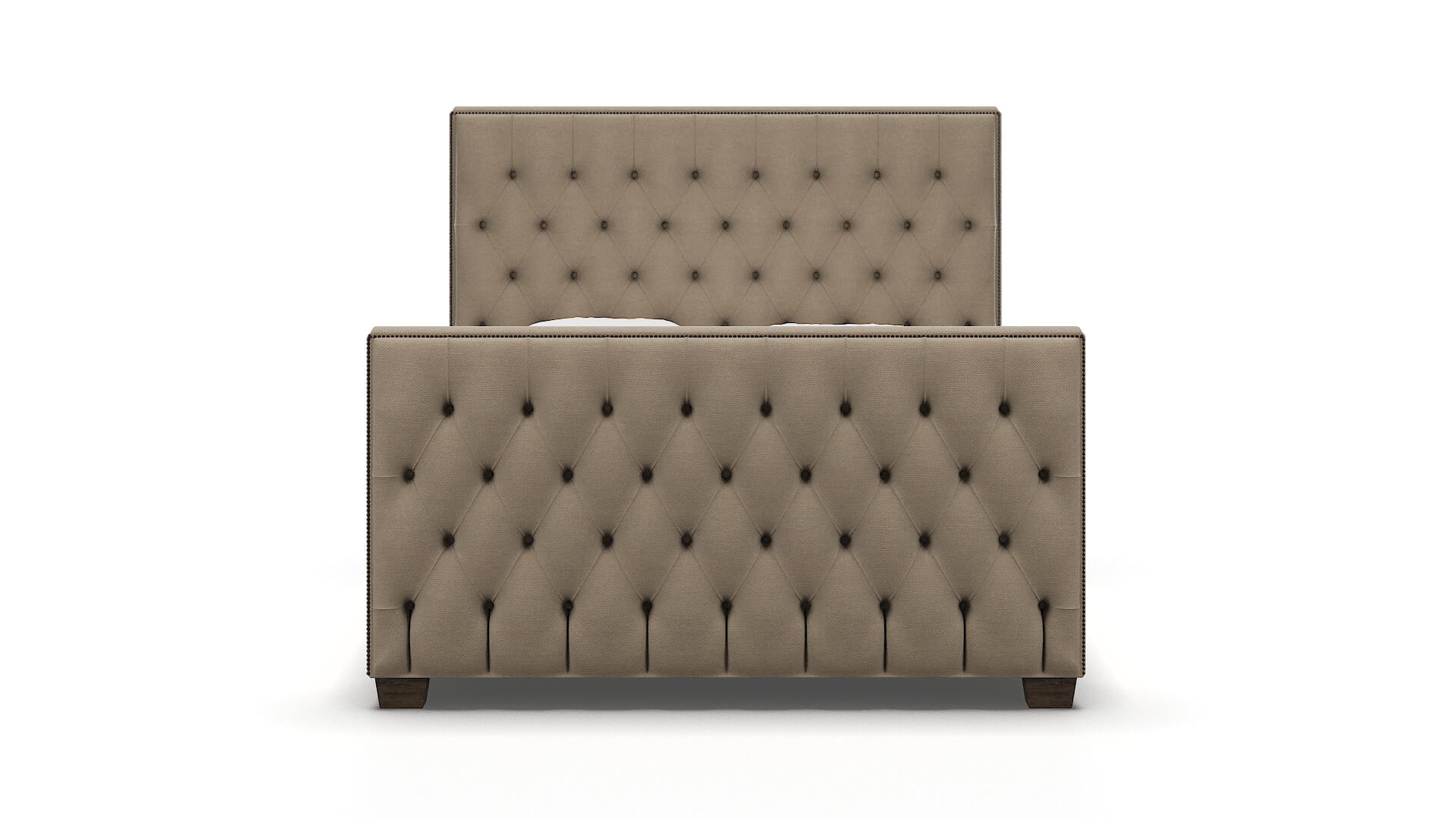 Rimini Rocket Cappuccino Bed espresso legs 1