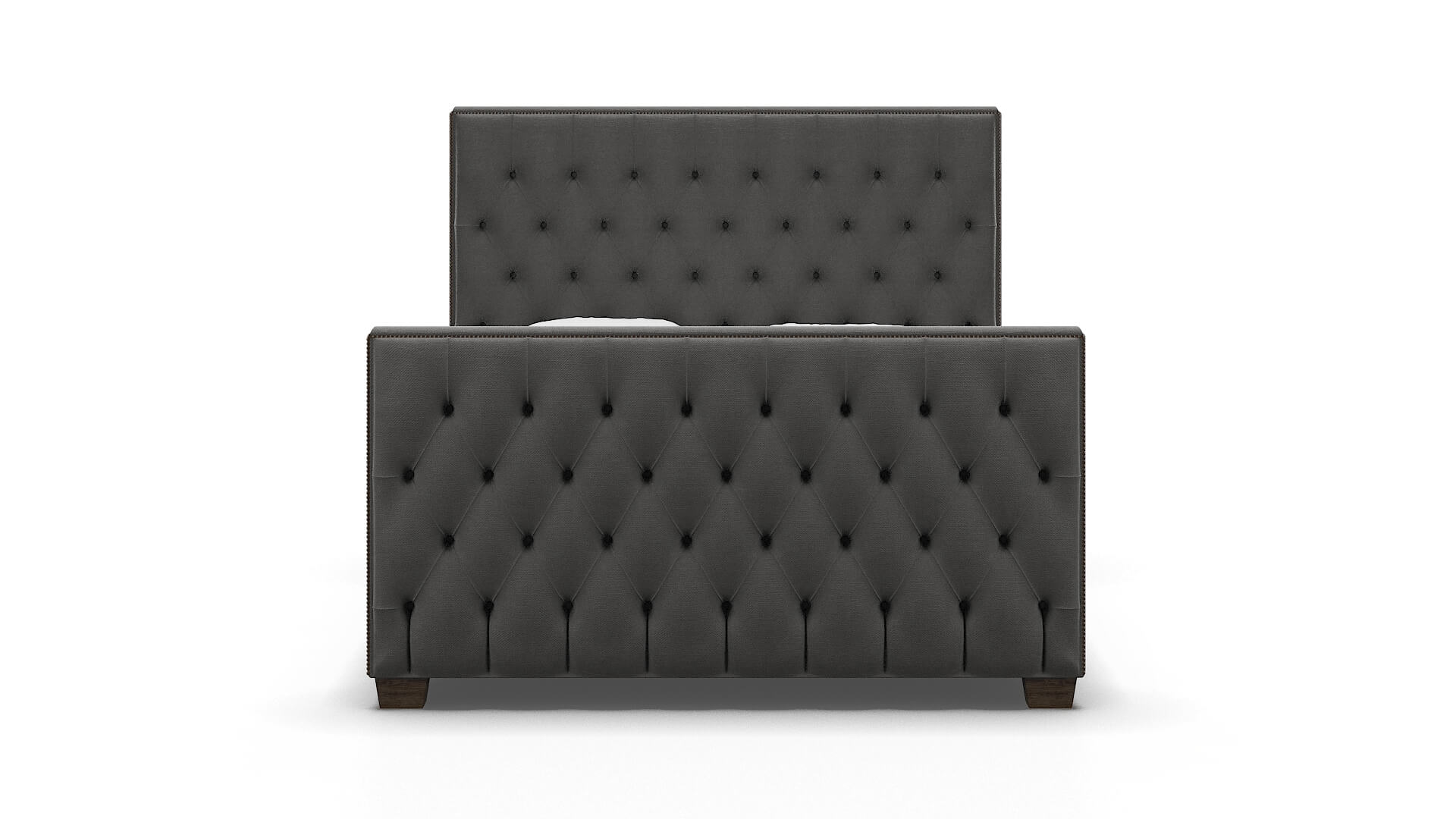 Rimini Rocket Charcoal Bed espresso legs 1