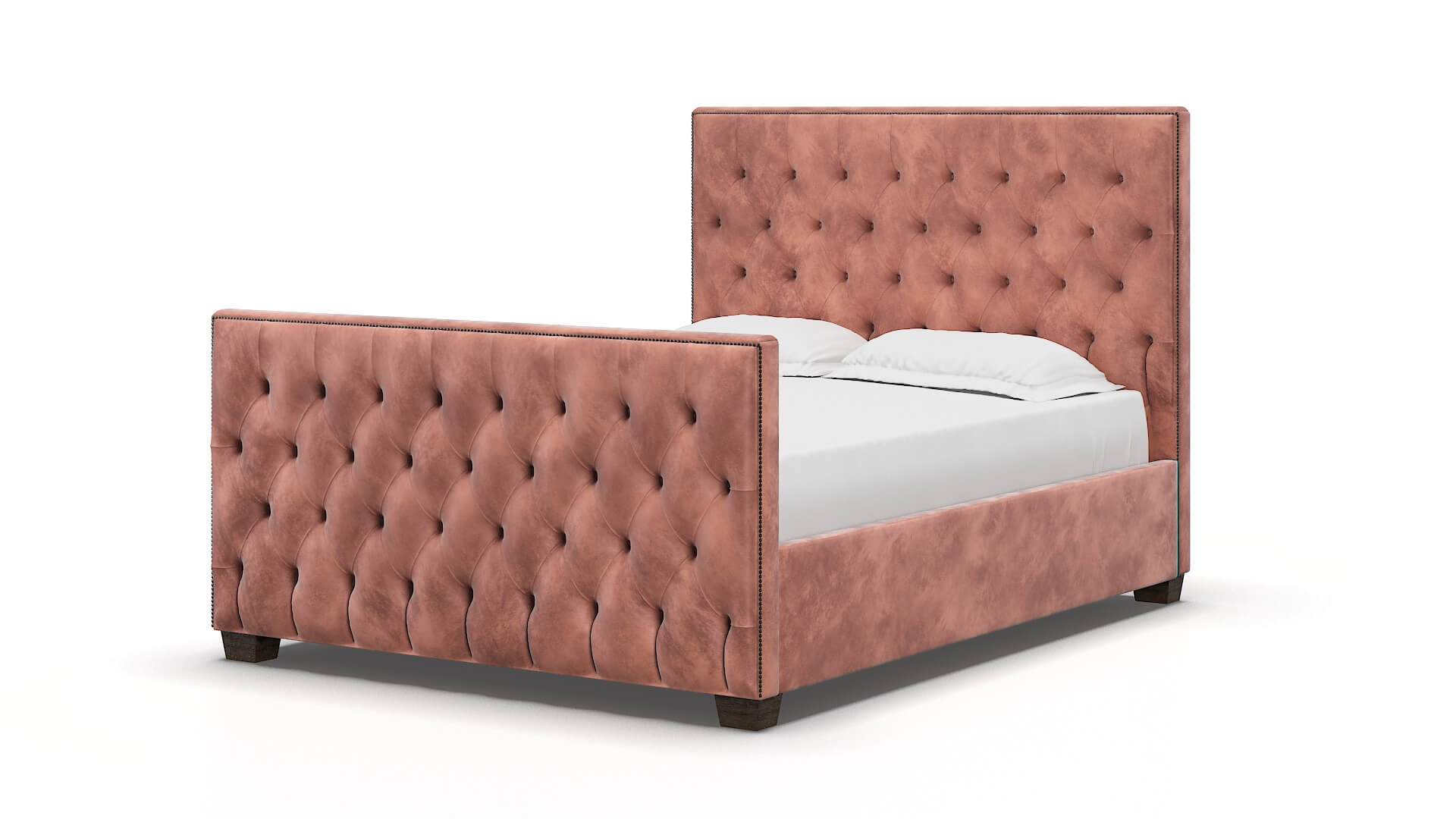 Rimini Royale Blush Bed espresso legs 5