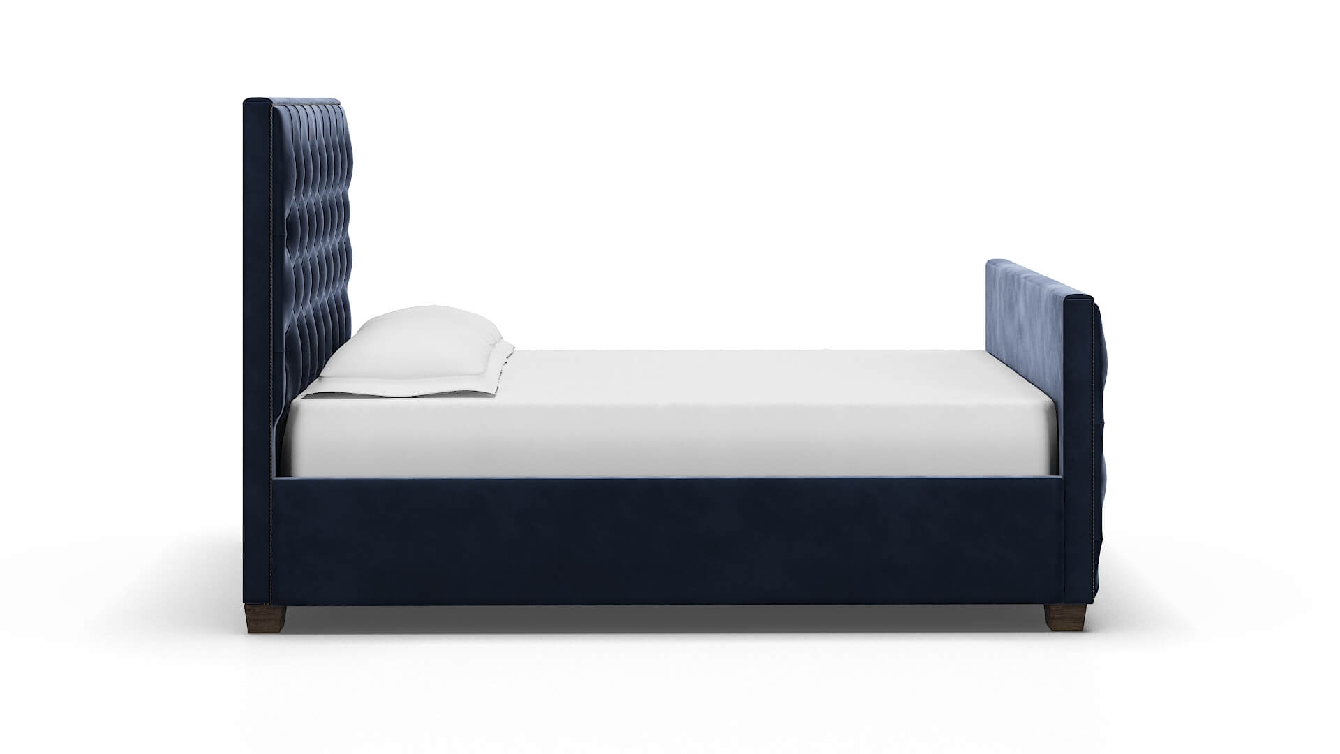 Rimini Royale Cobalt Bed espresso legs 3