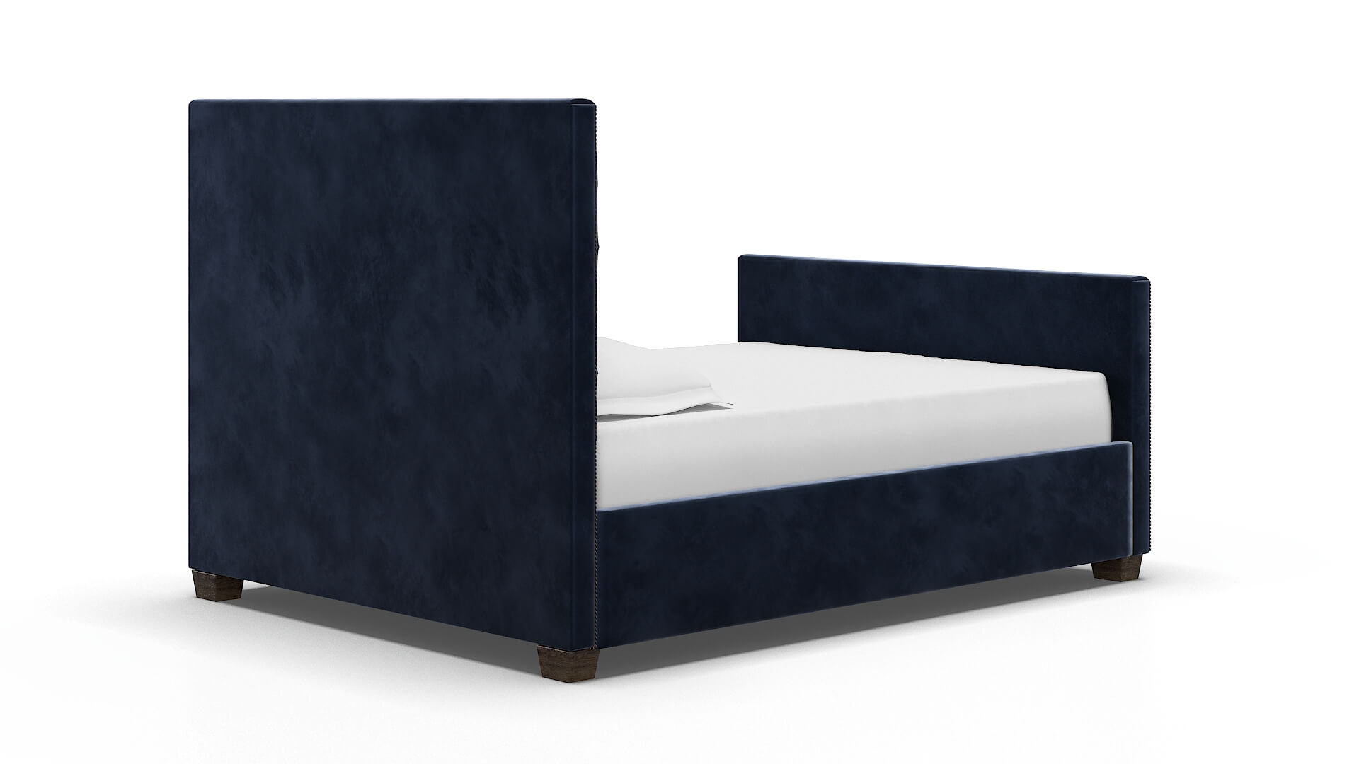 Rimini Royale Cobalt Bed espresso legs 4