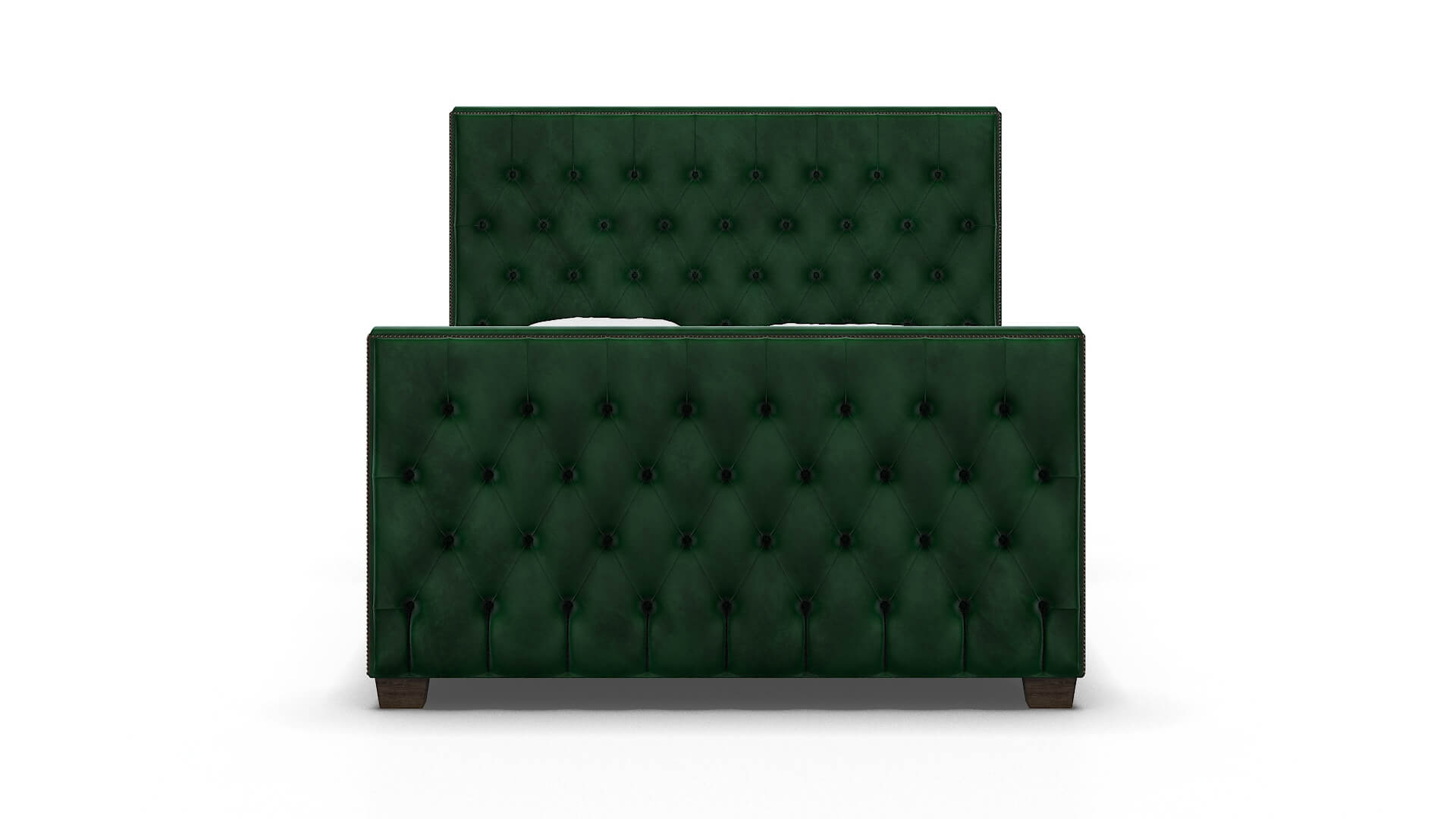 Rimini Royale Evergreen Bed espresso legs 1