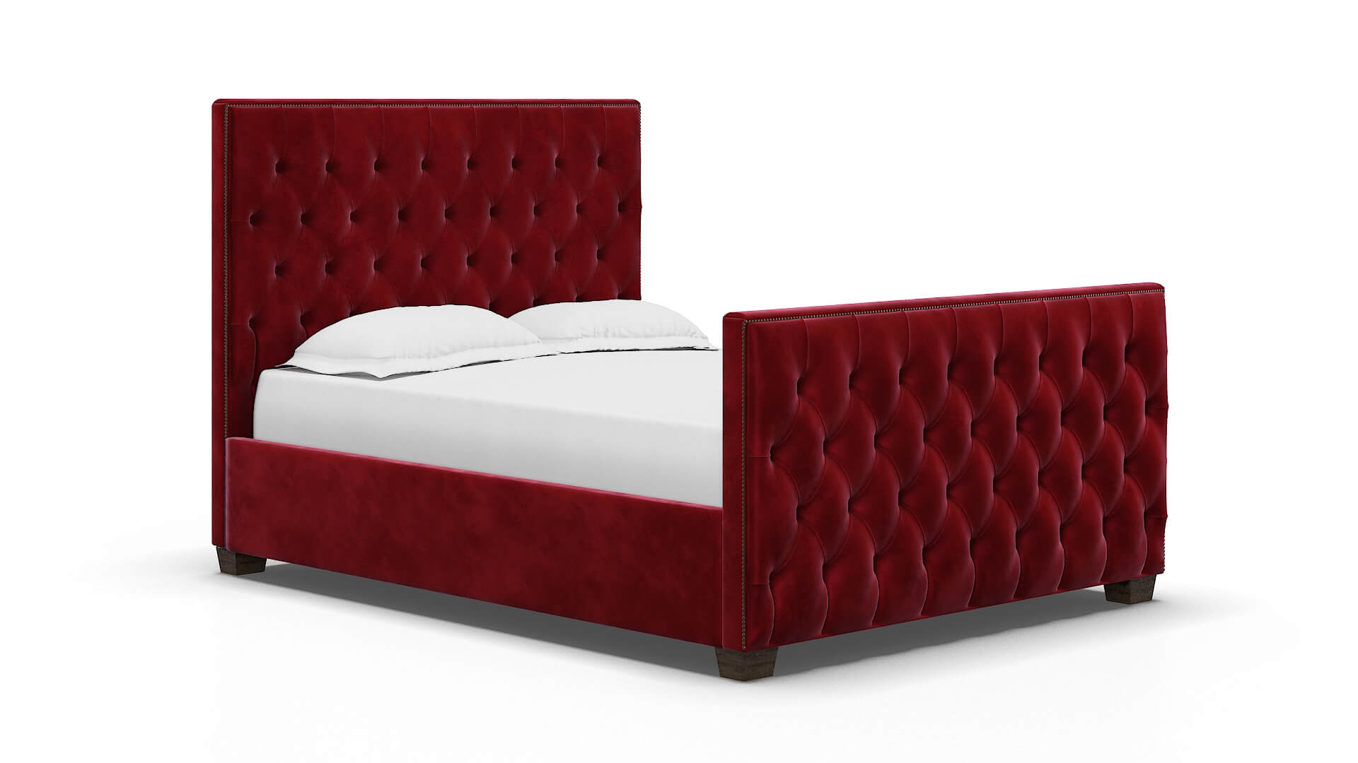 Rimini Royale Ruby Bed espresso legs 2