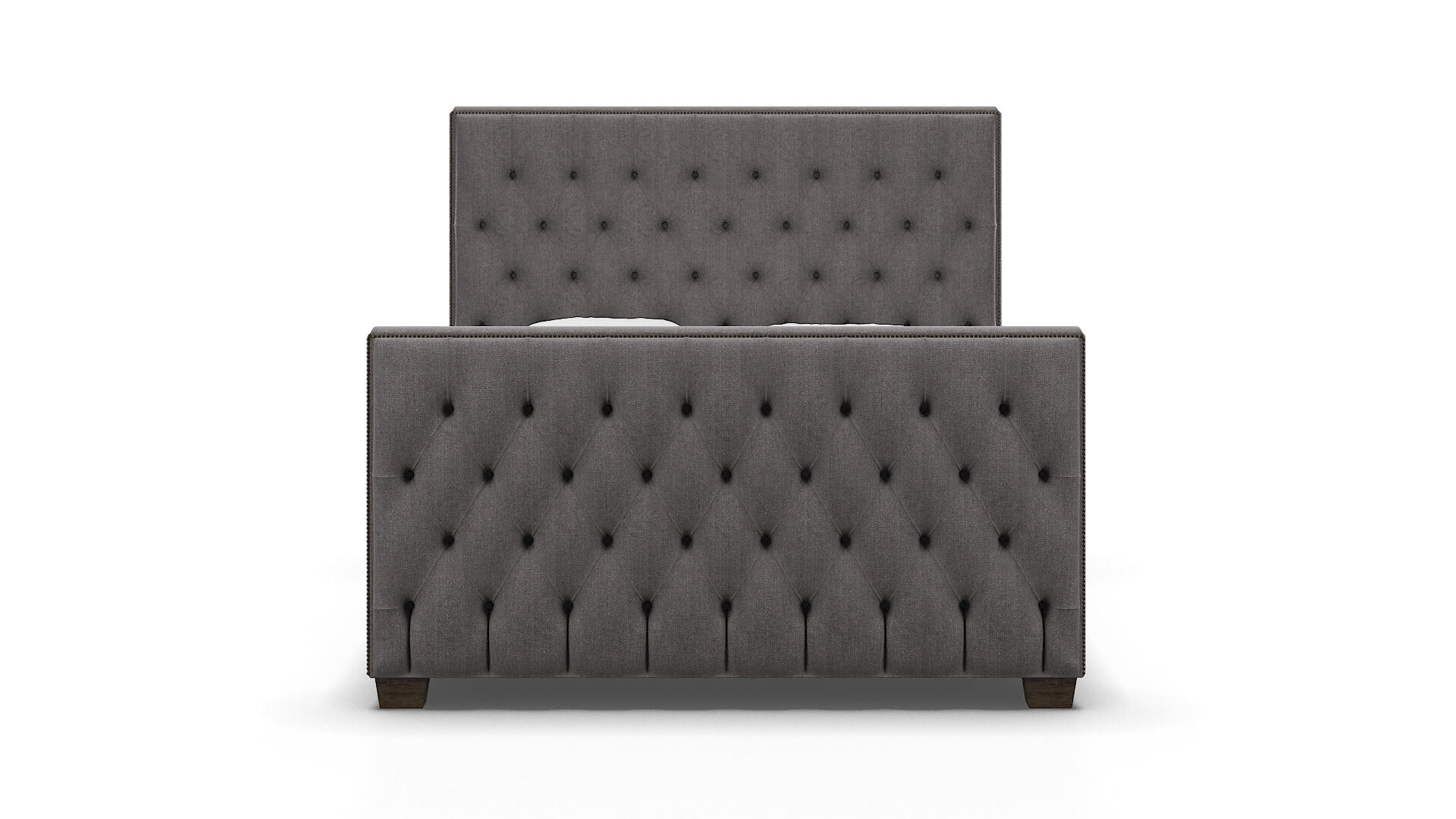 Rimini Sasha Granite Bed espresso legs 1