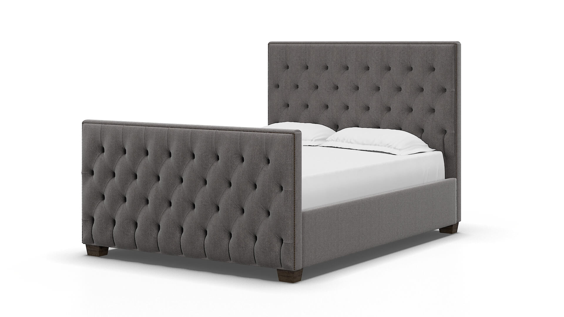 Rimini Sasha Granite Bed espresso legs 5