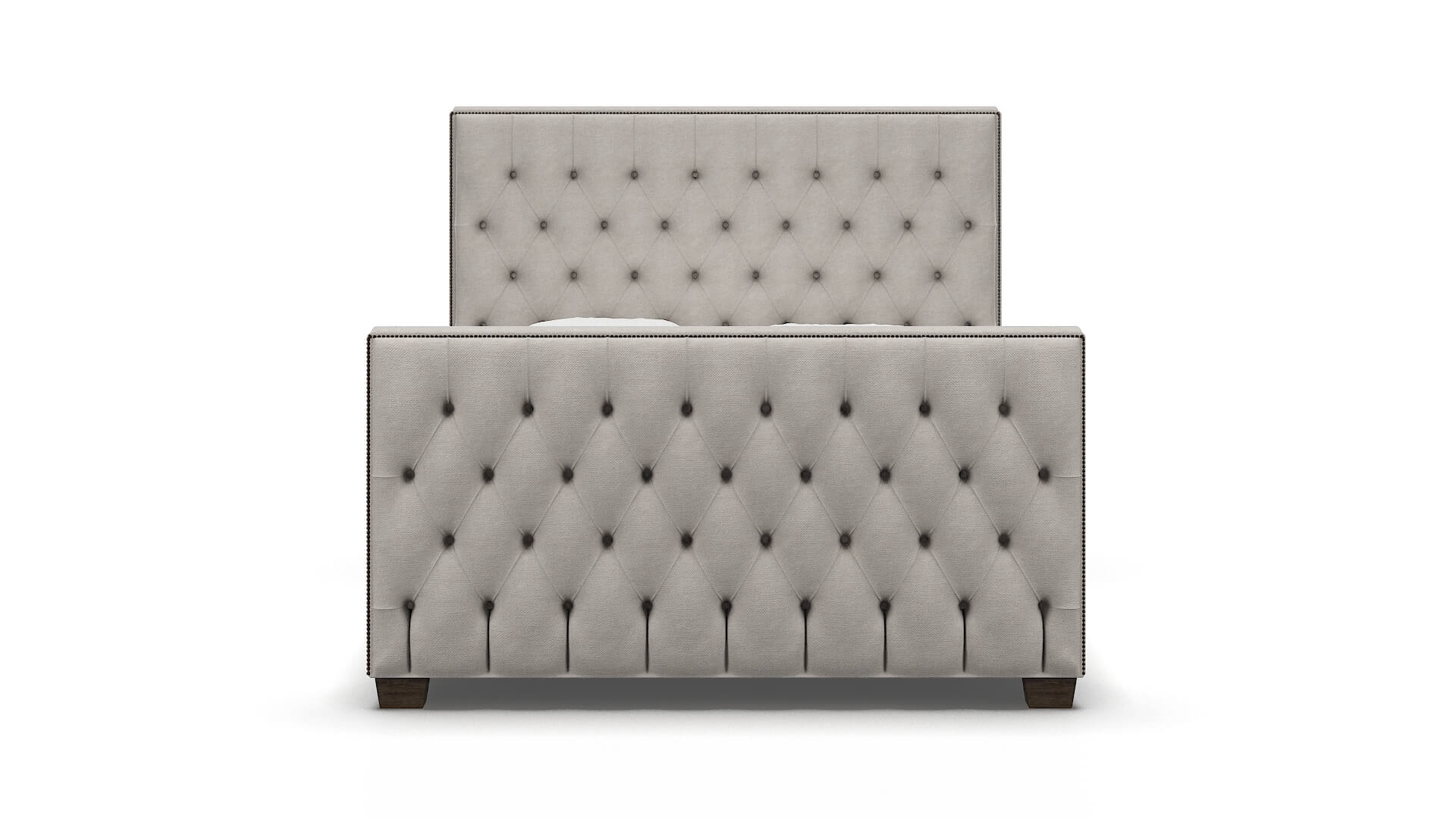 Rimini Suave Dove Bed espresso legs 1