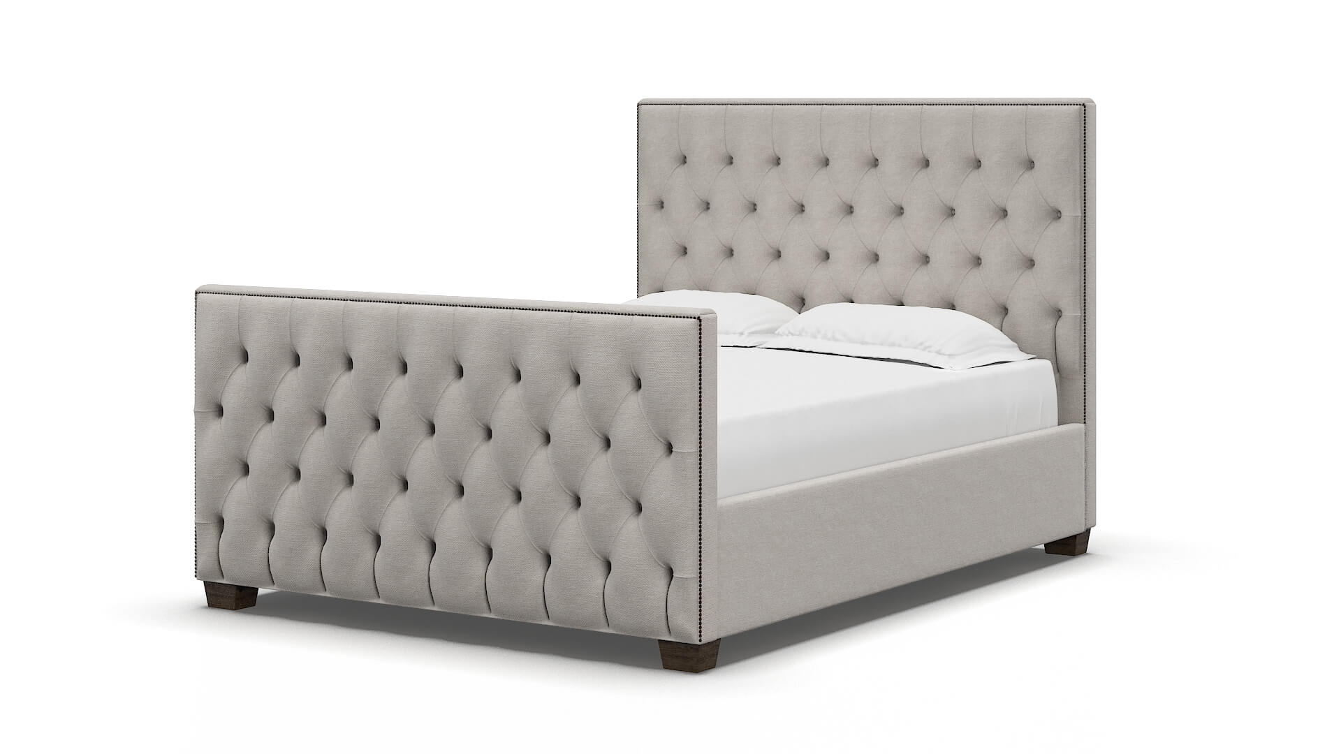 Rimini Suave Dove Bed espresso legs 5