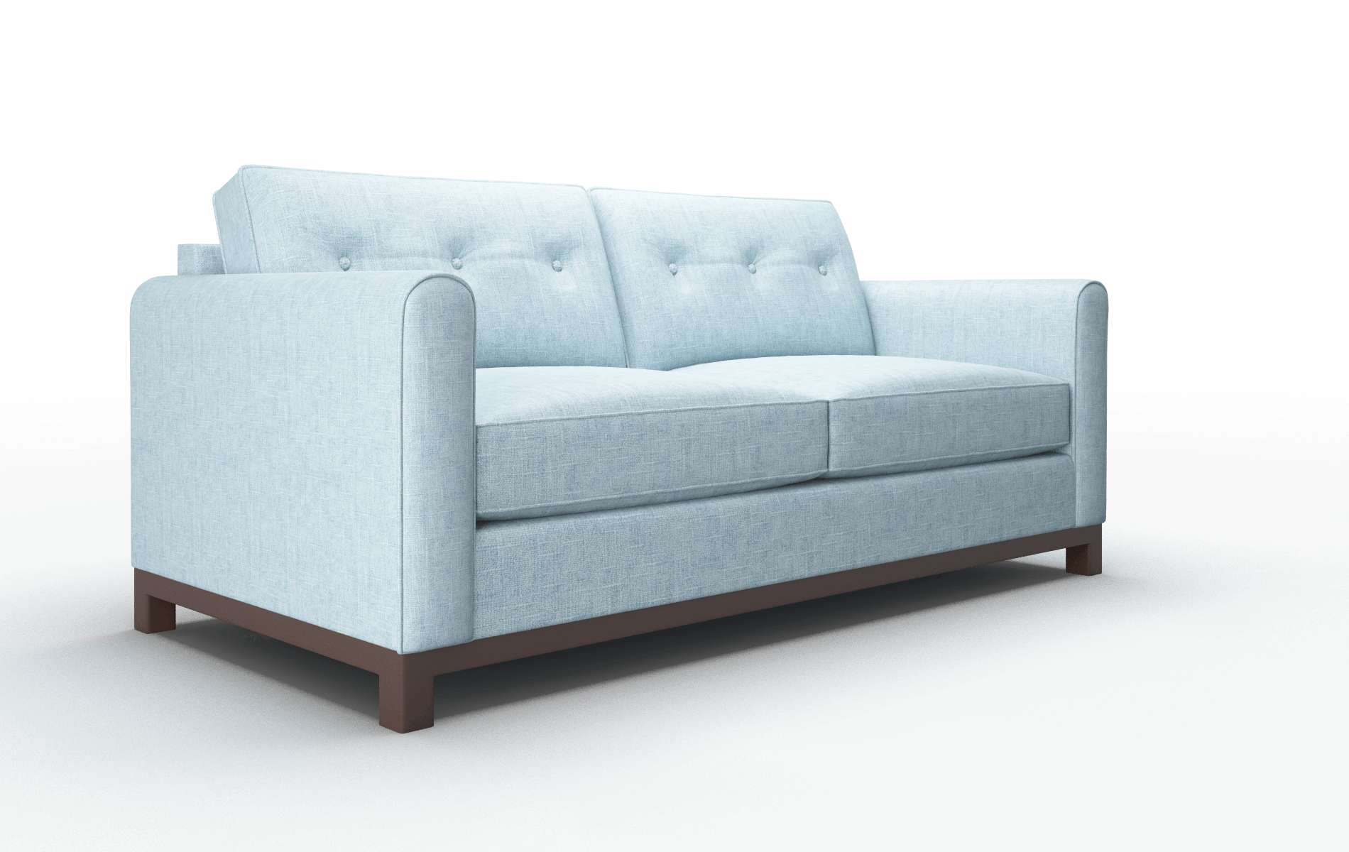 Rio Atlas Turquoise Sofa espresso legs 2