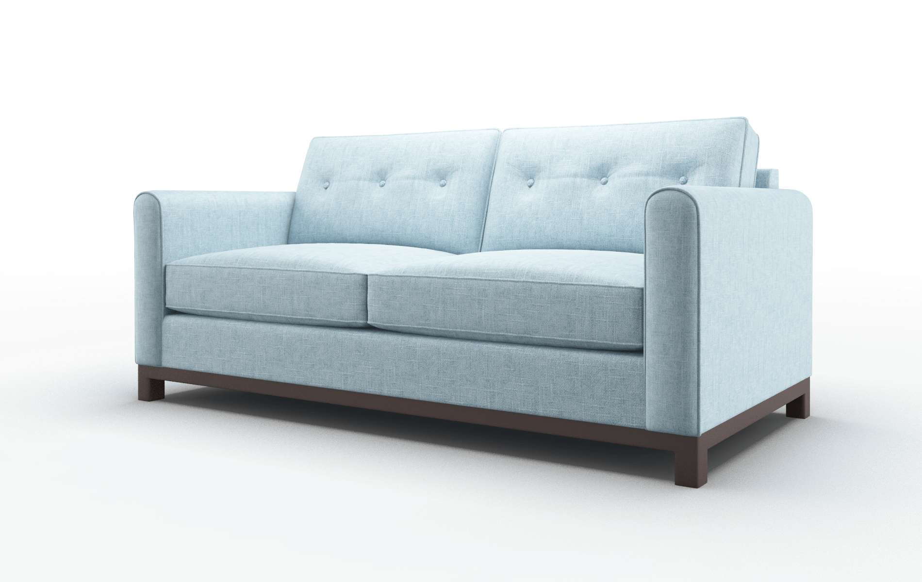 Rio Atlas Turquoise Sofa espresso legs 4