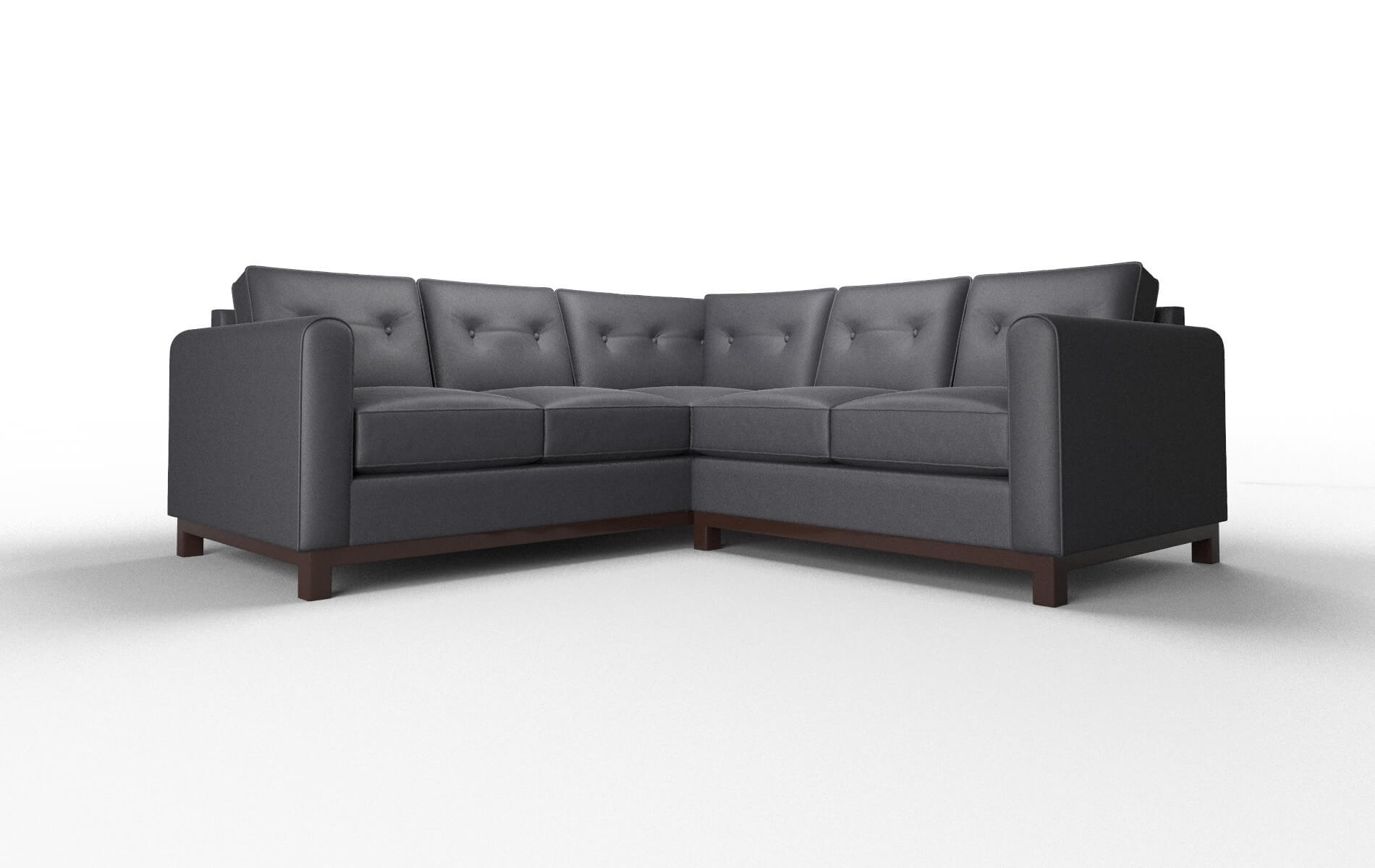 Rio Atlas_plz Navy Sectional espresso legs 1