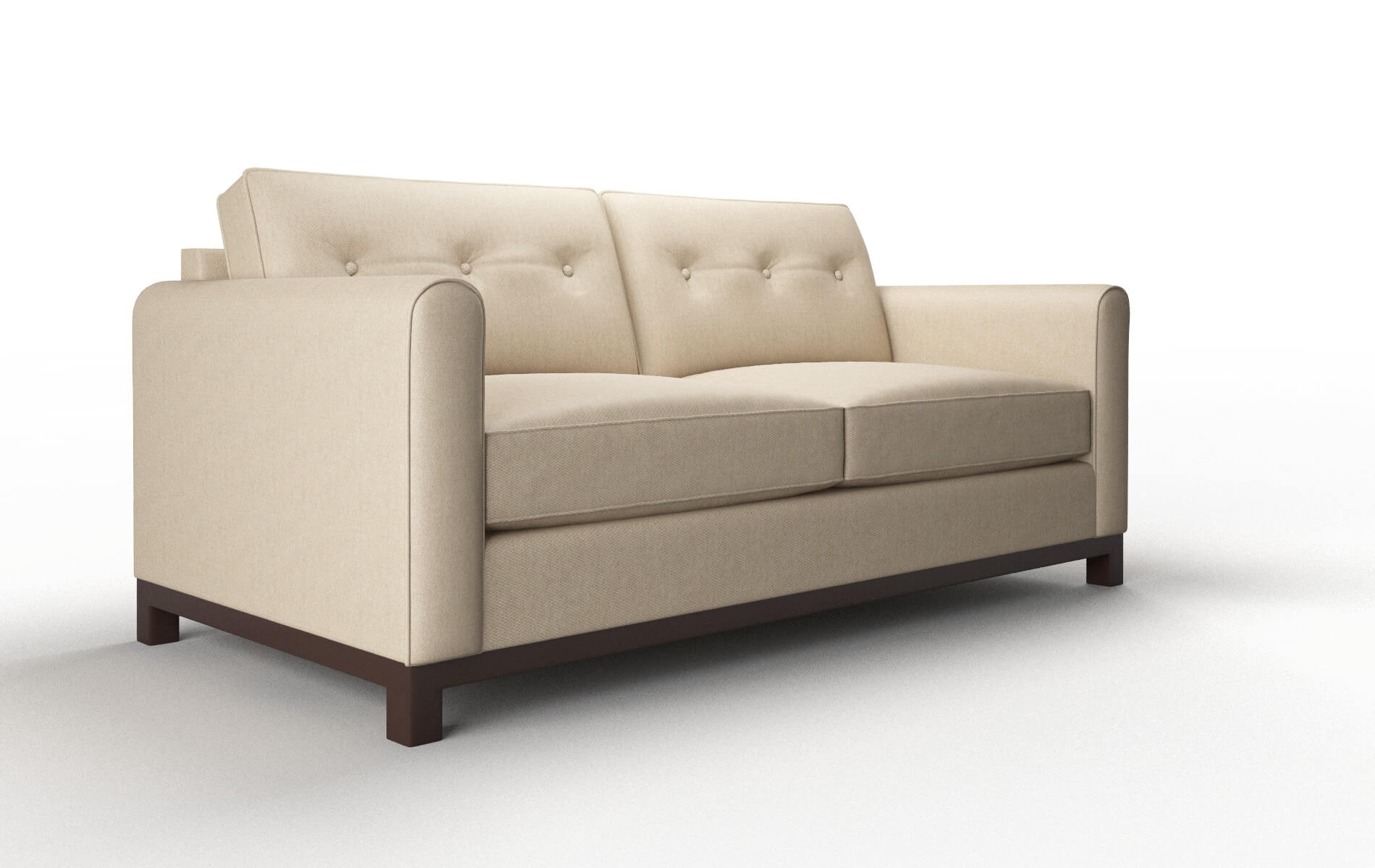 Rio Avenger Burlap Sofa espresso legs 2