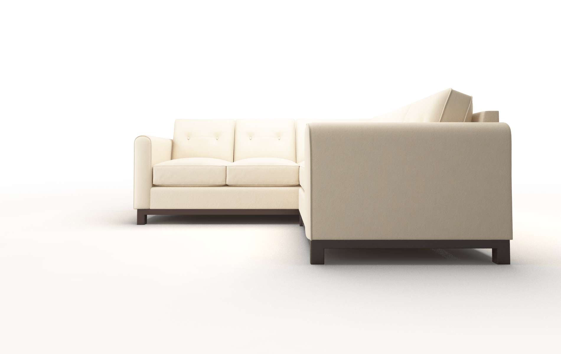 Rio Bella Buckwheat Sectional espresso legs 5