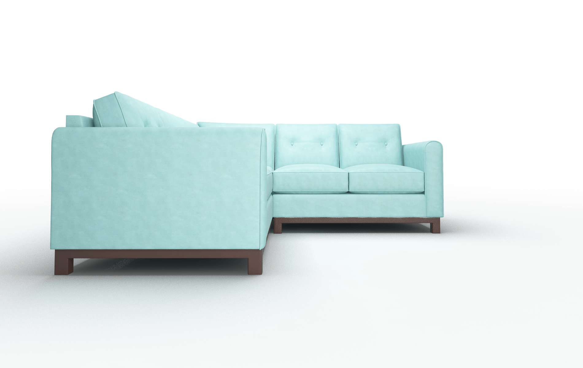 Rio Bella Caribbean Sectional espresso legs 2