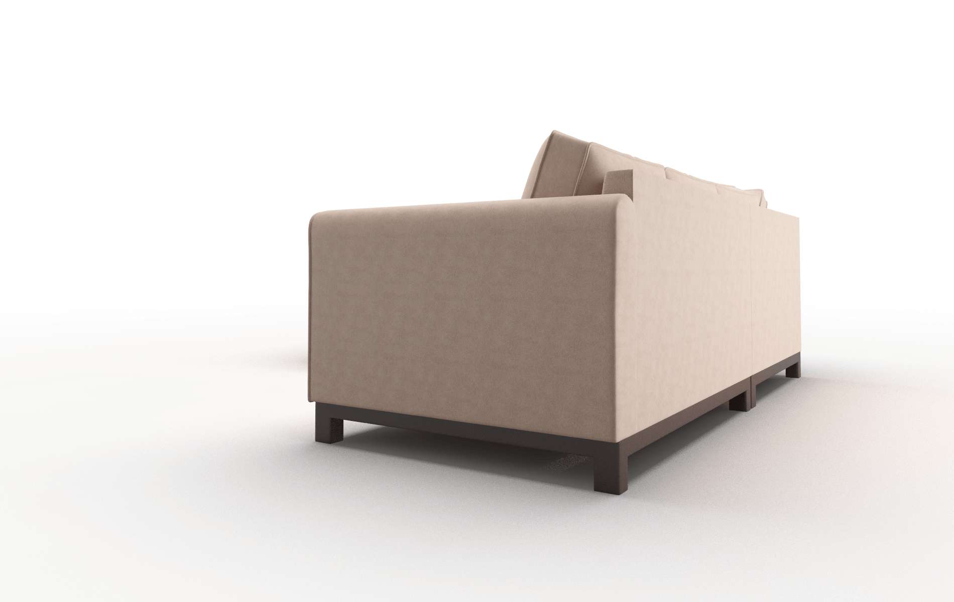 Rio Bella Cocoa Sectional espresso legs 4