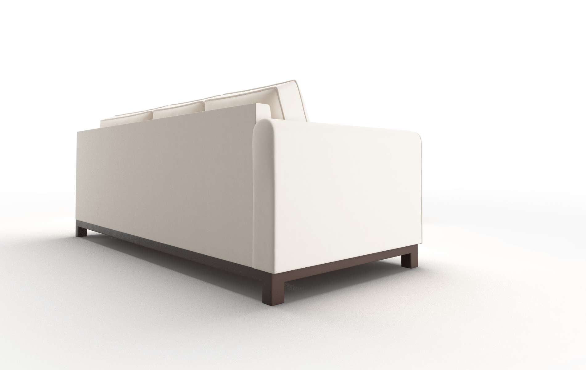 Rio Blanche Milky Sectional espresso legs 3