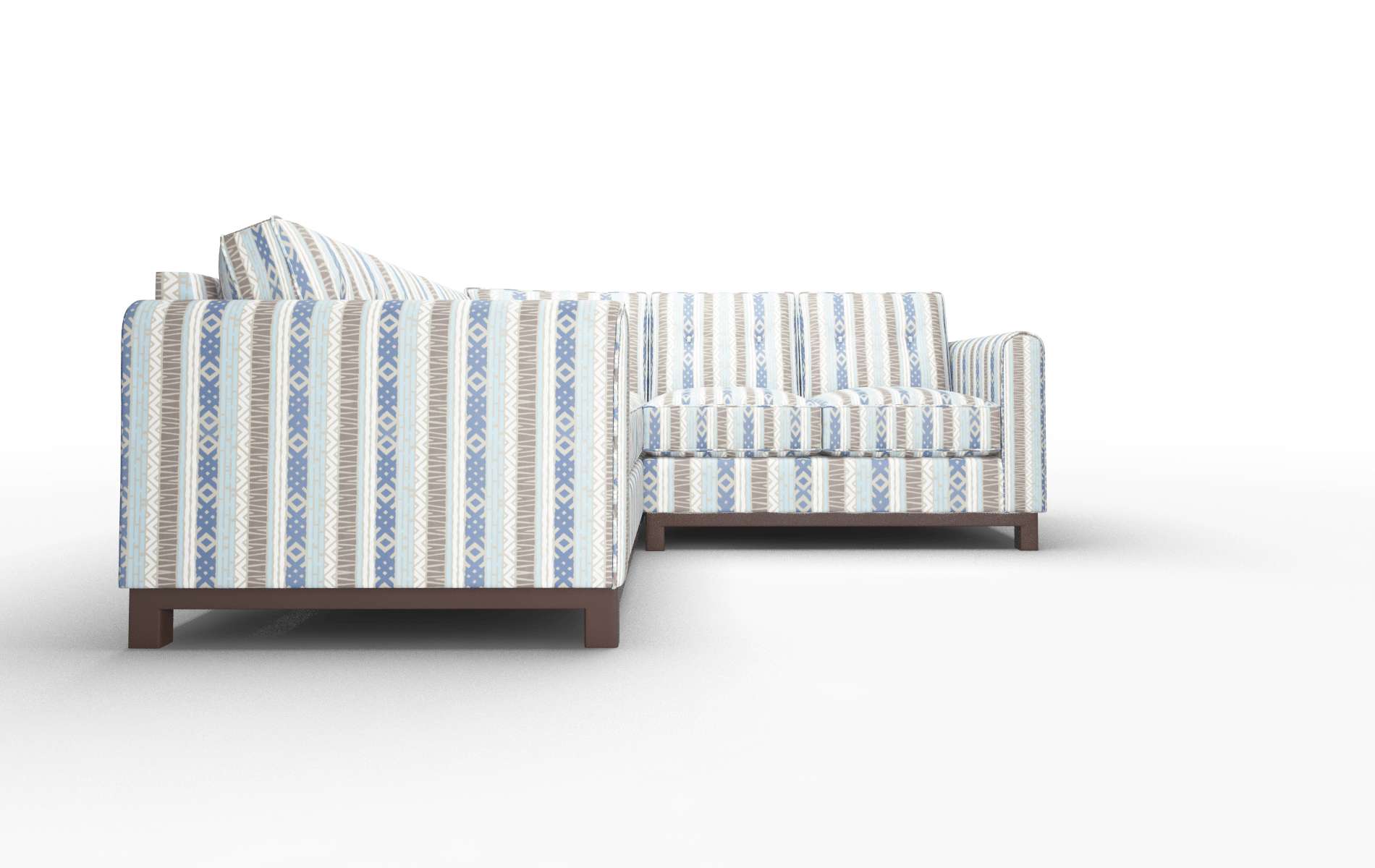 Rio Bodhi Indigo Sectional espresso legs 2