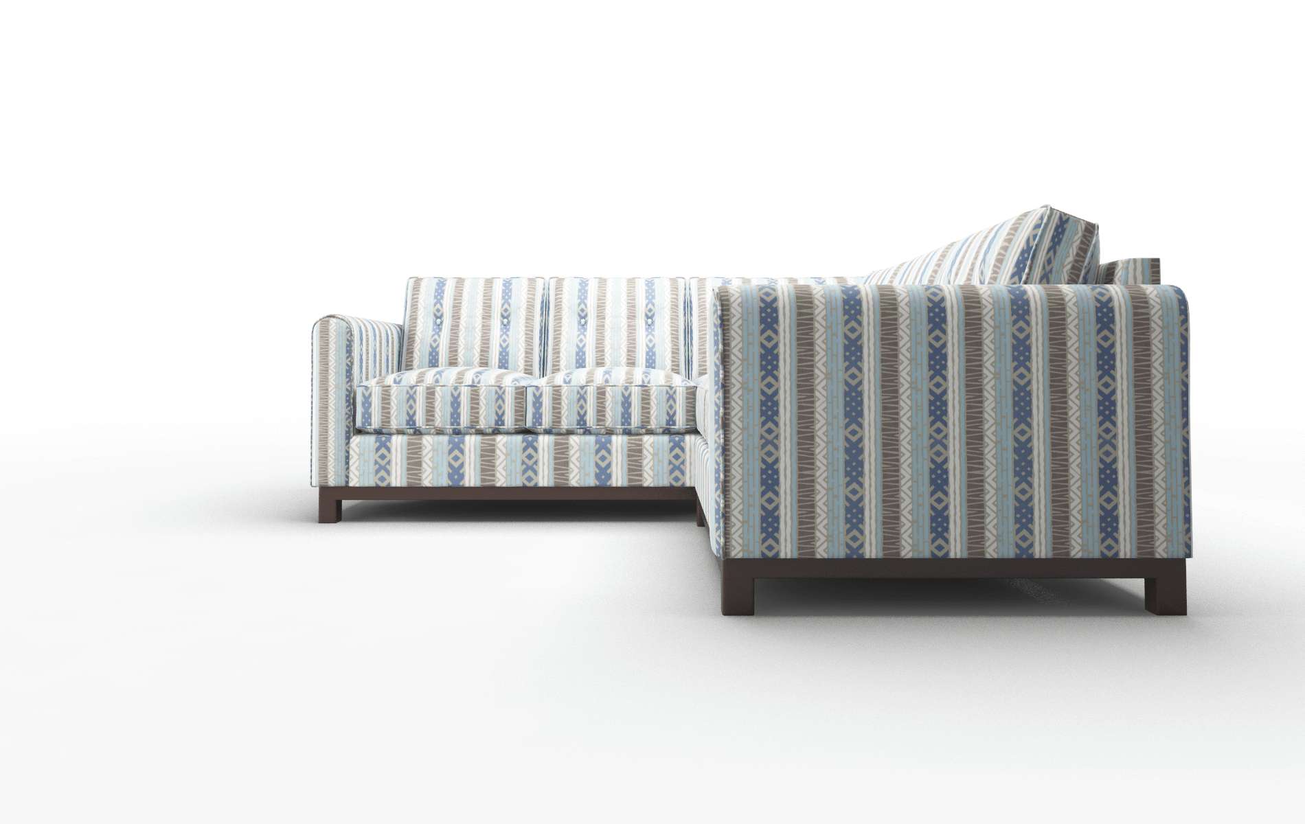 Rio Bodhi Indigo Sectional espresso legs 5