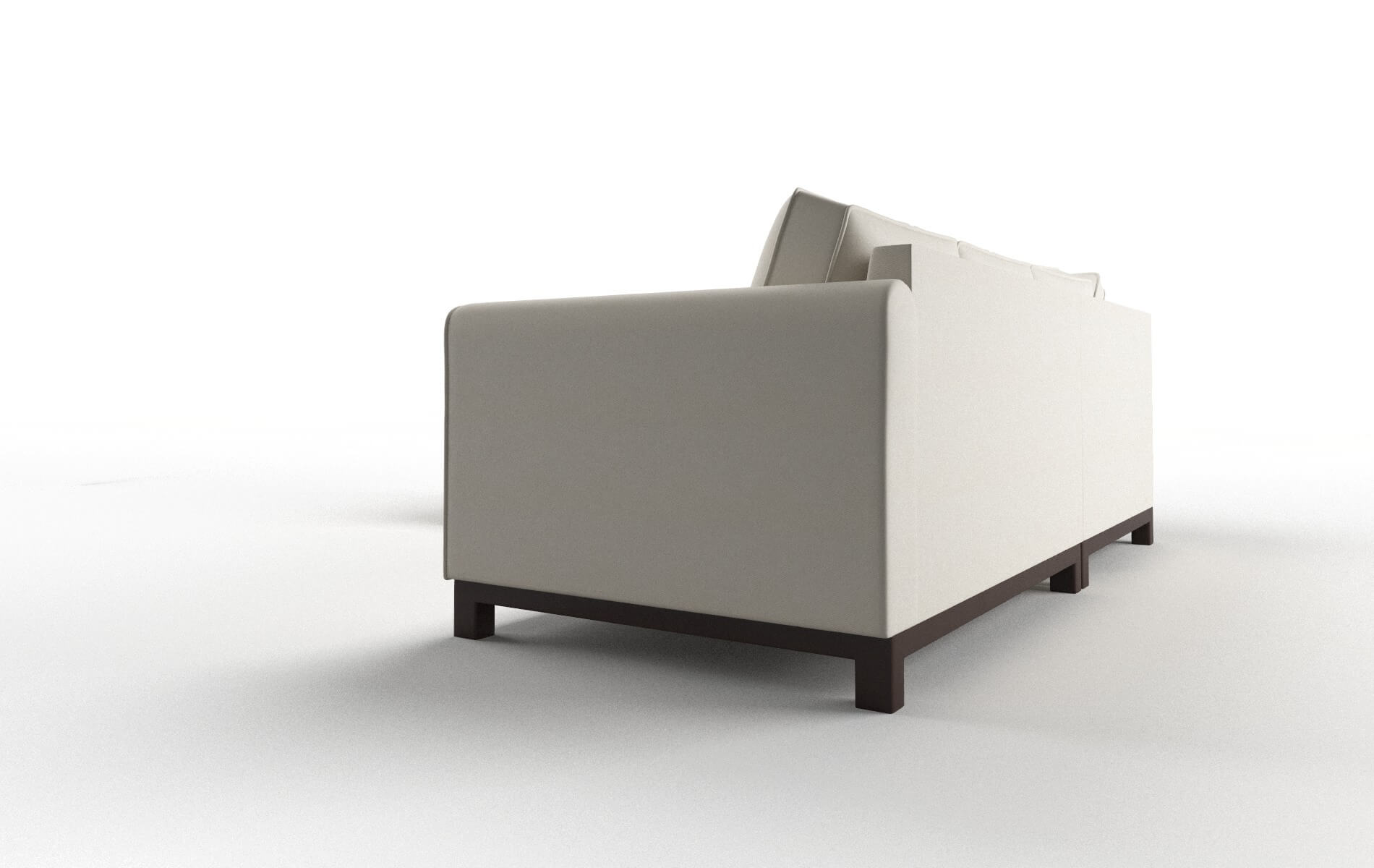 Rio Bungalow Ivory Sectional espresso legs 4