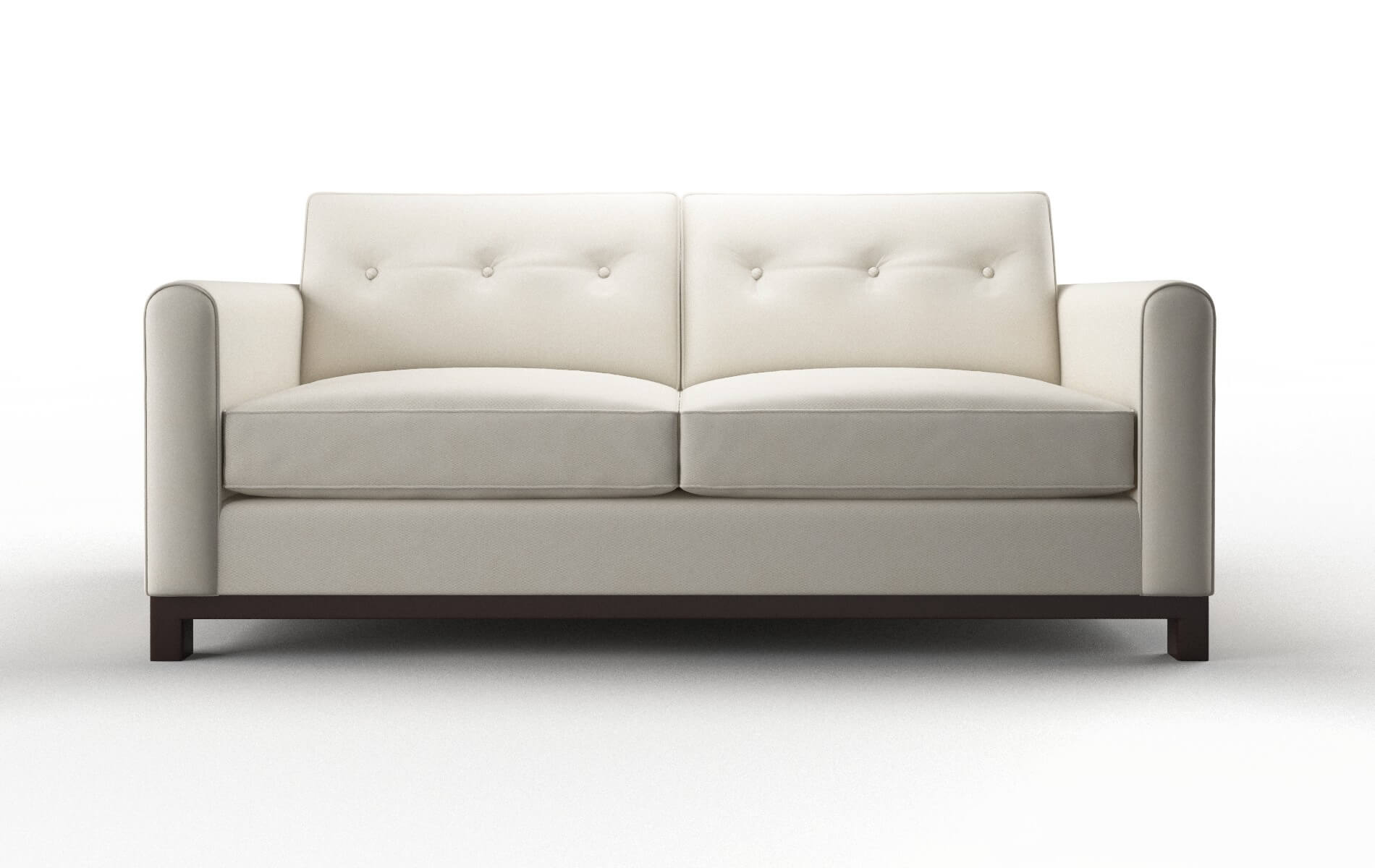 Rio Bungalow Ivory Sofa espresso legs 1