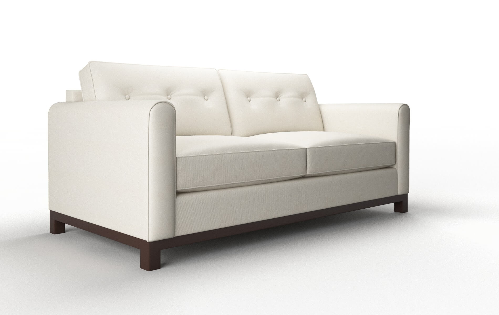 Rio Bungalow Ivory Sofa espresso legs 2