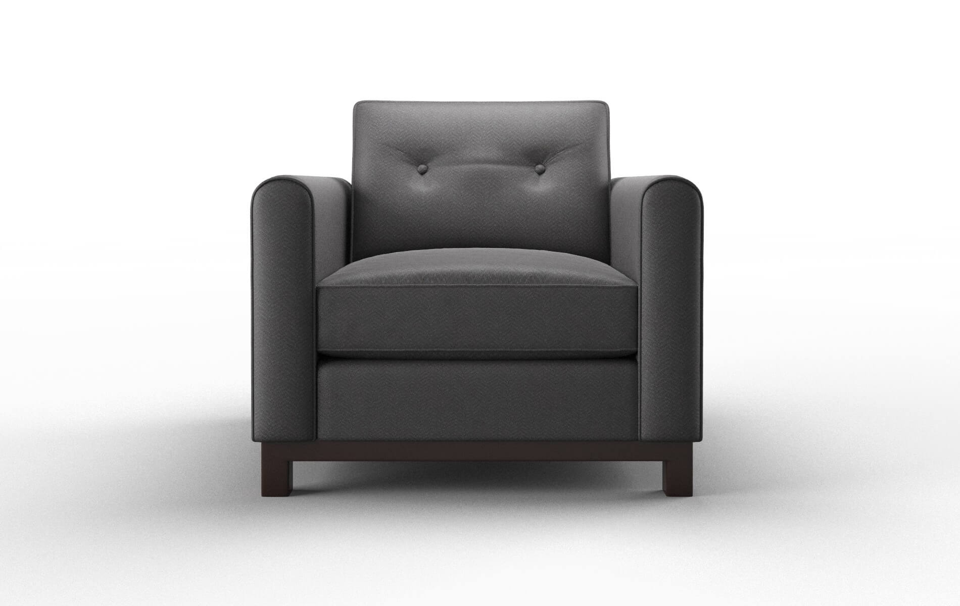 Rio Catalina Charcoal Chair espresso legs 1