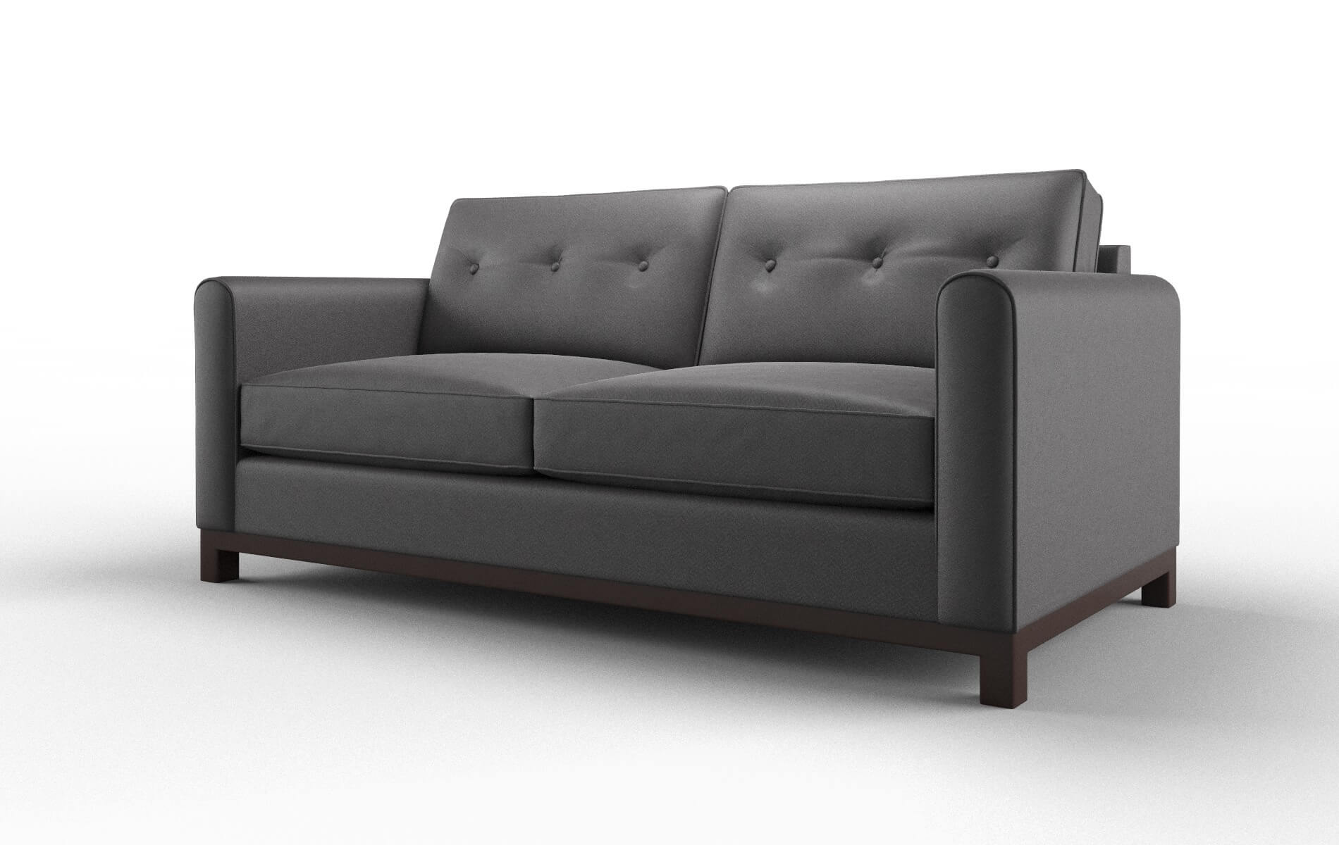 Rio Catalina Charcoal Sofa espresso legs 4
