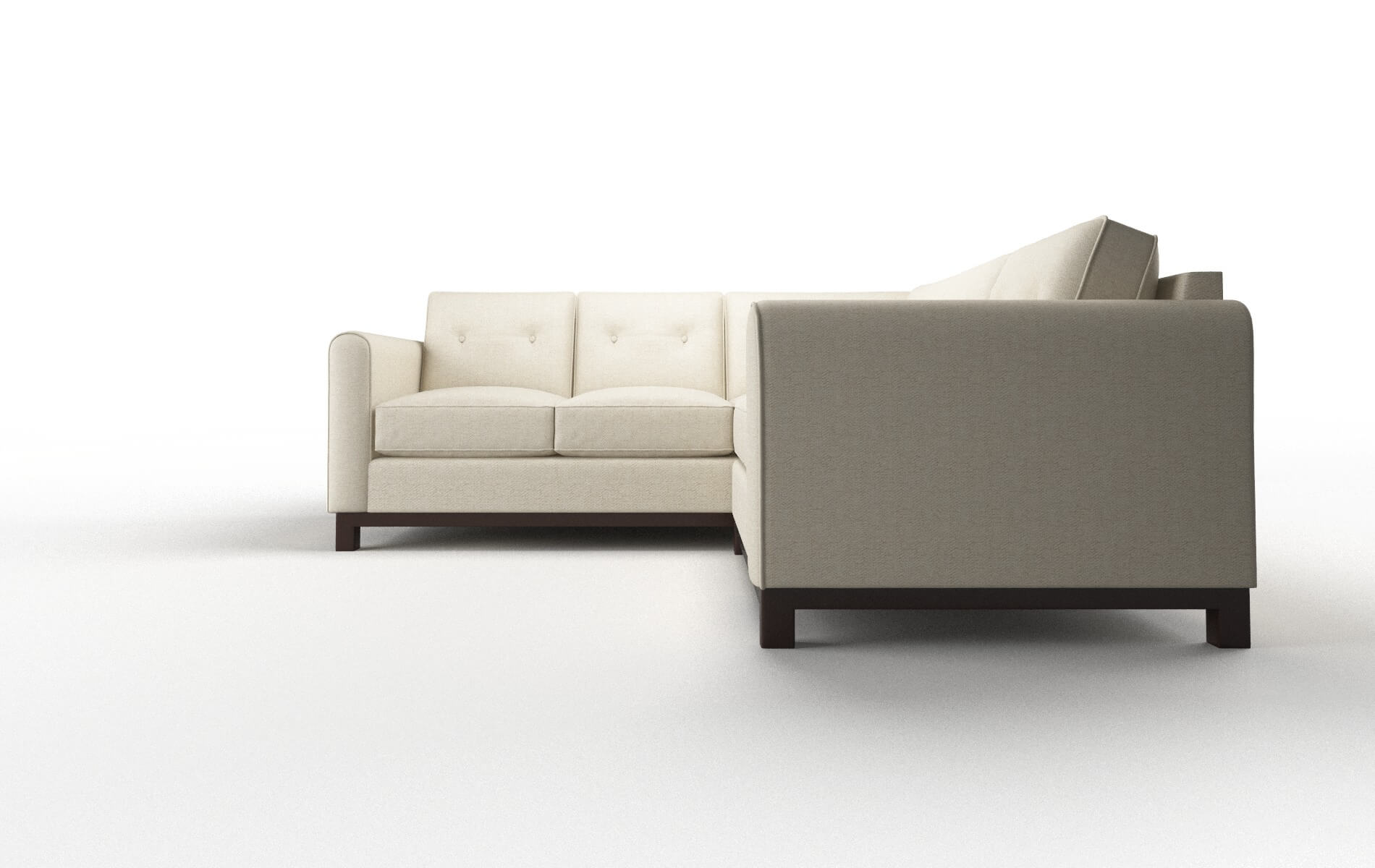 Rio Catalina Wheat Sectional espresso legs 5