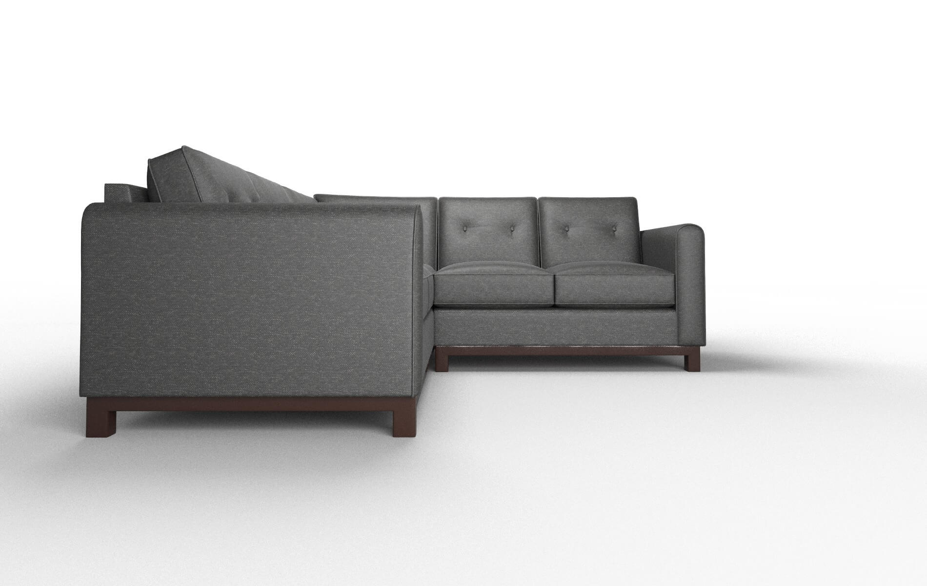 Rio Chance Denim Sectional espresso legs 2