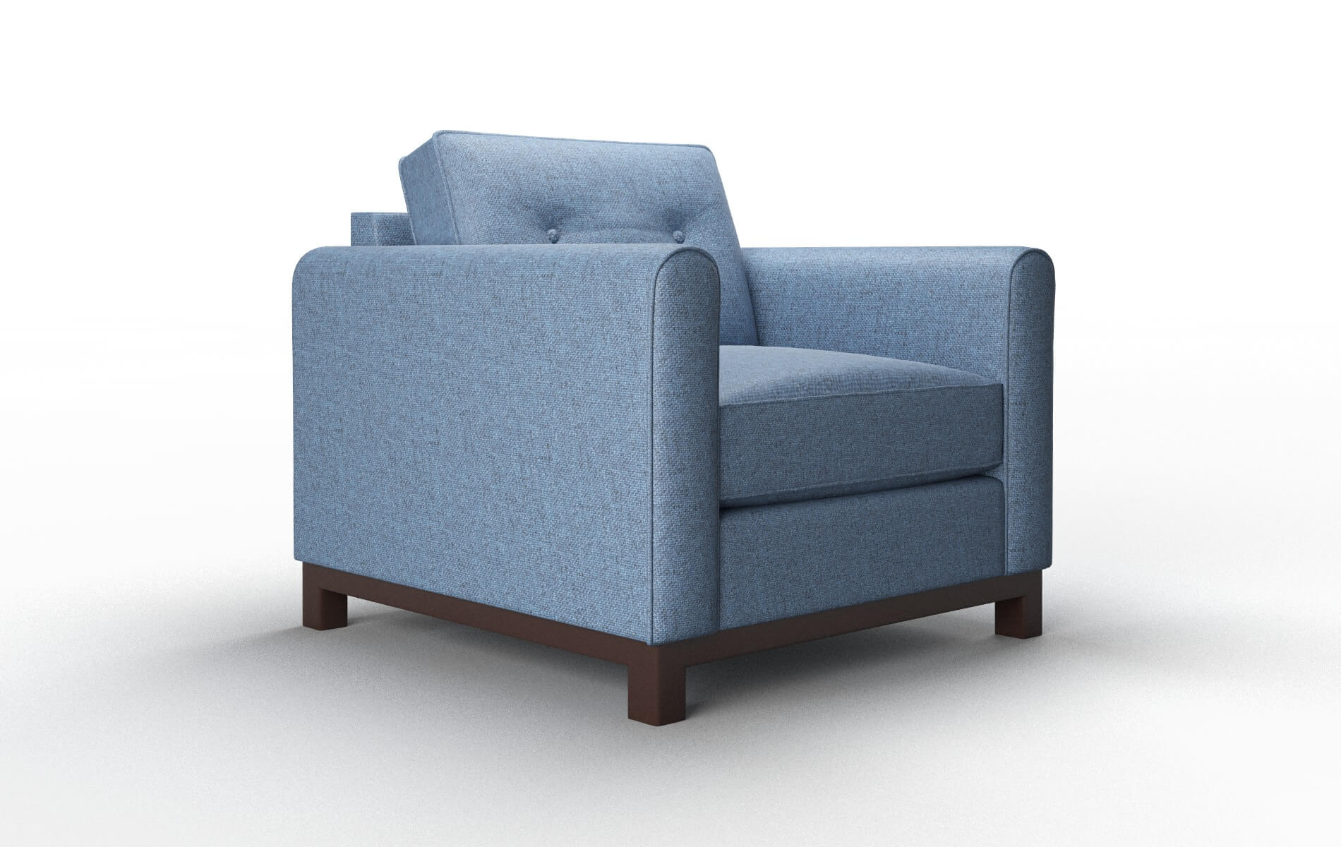 Rio Clyde Deep_ocean Chair espresso legs 2