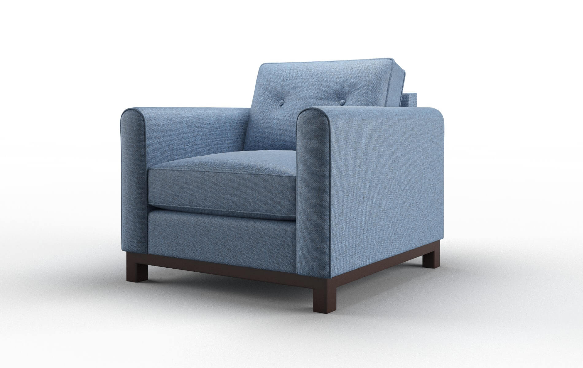 Rio Clyde Deep_ocean Chair espresso legs 4