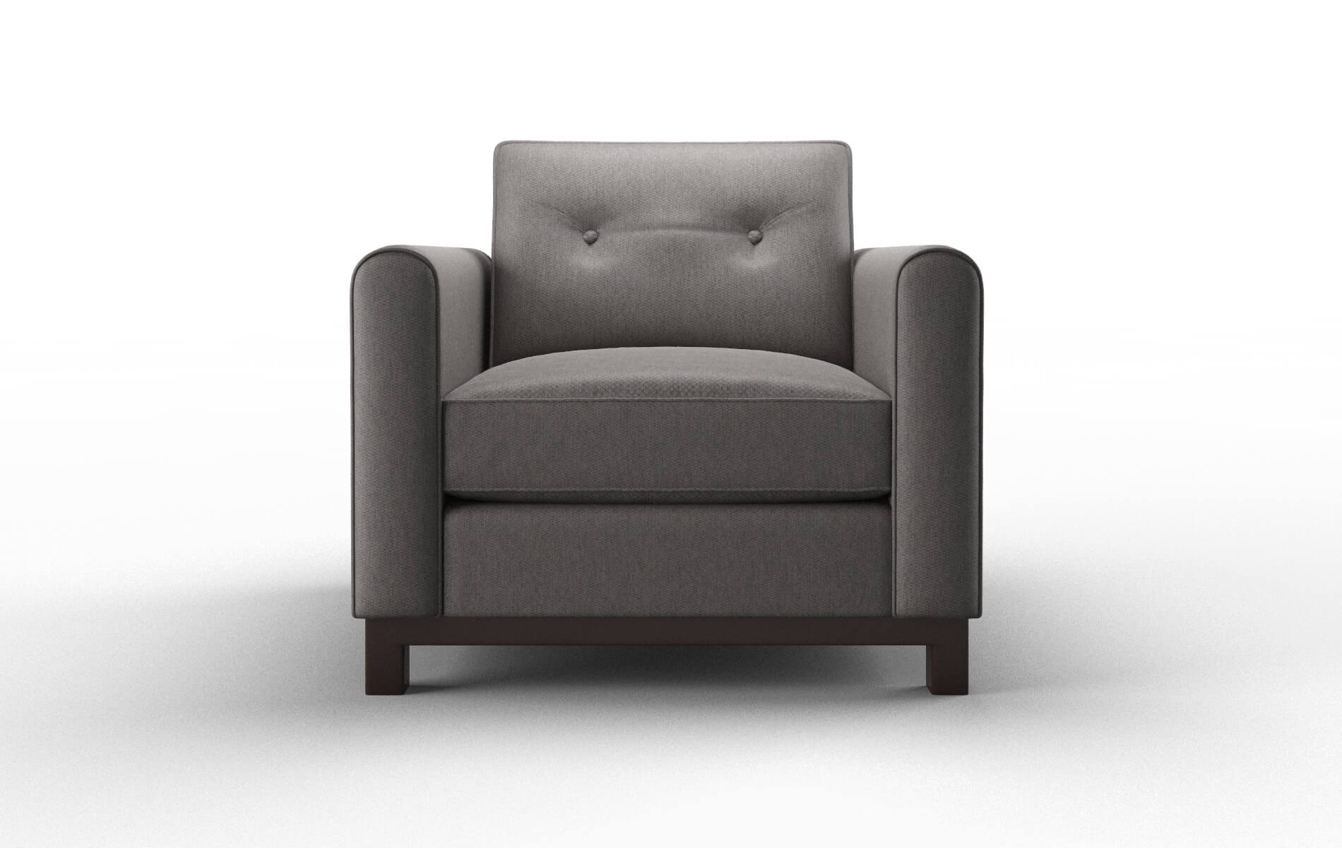 Rio Cosmo Charcoal Chair espresso legs 1