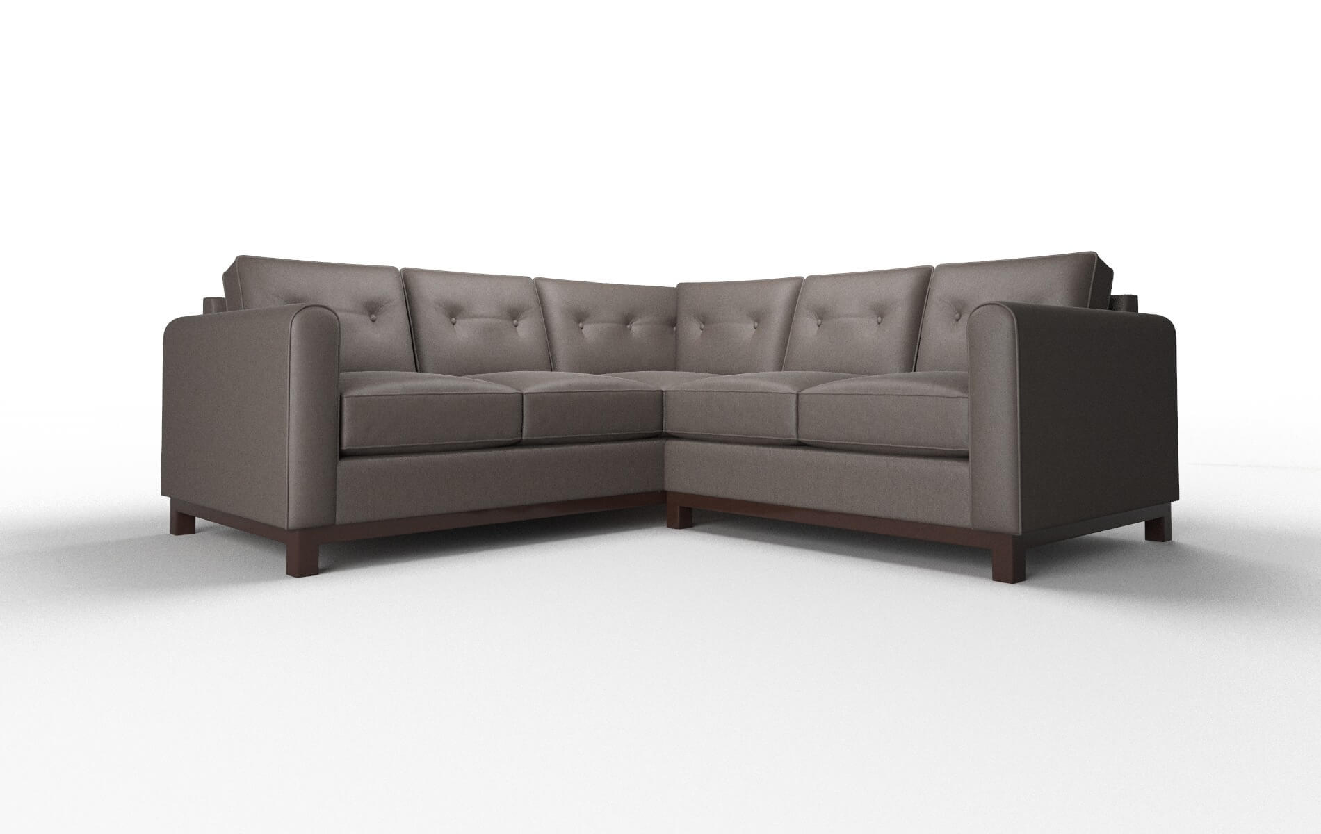 Rio Cosmo Chocolate Sectional espresso legs 1