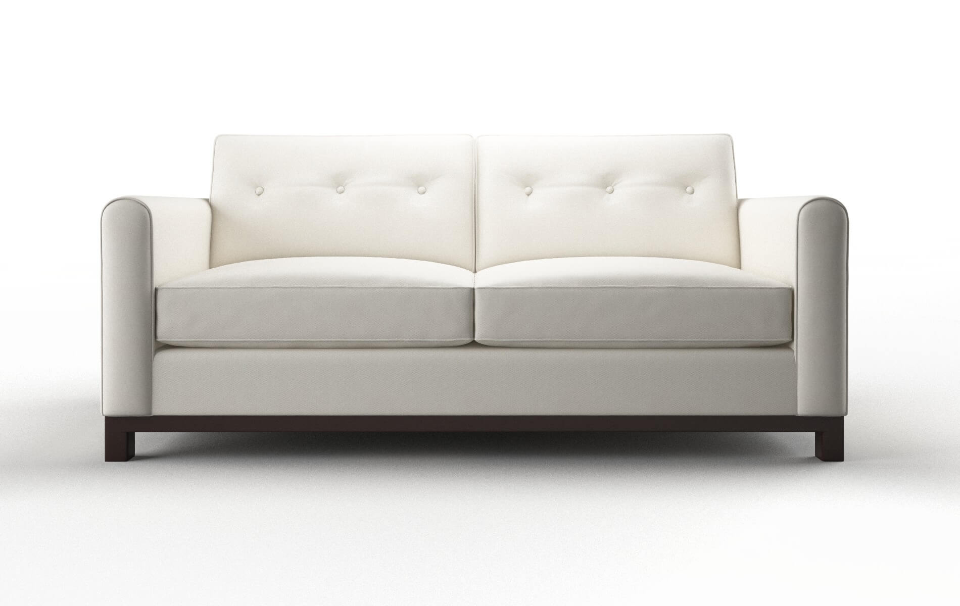 Rio Cosmo Ivory Sofa espresso legs 1