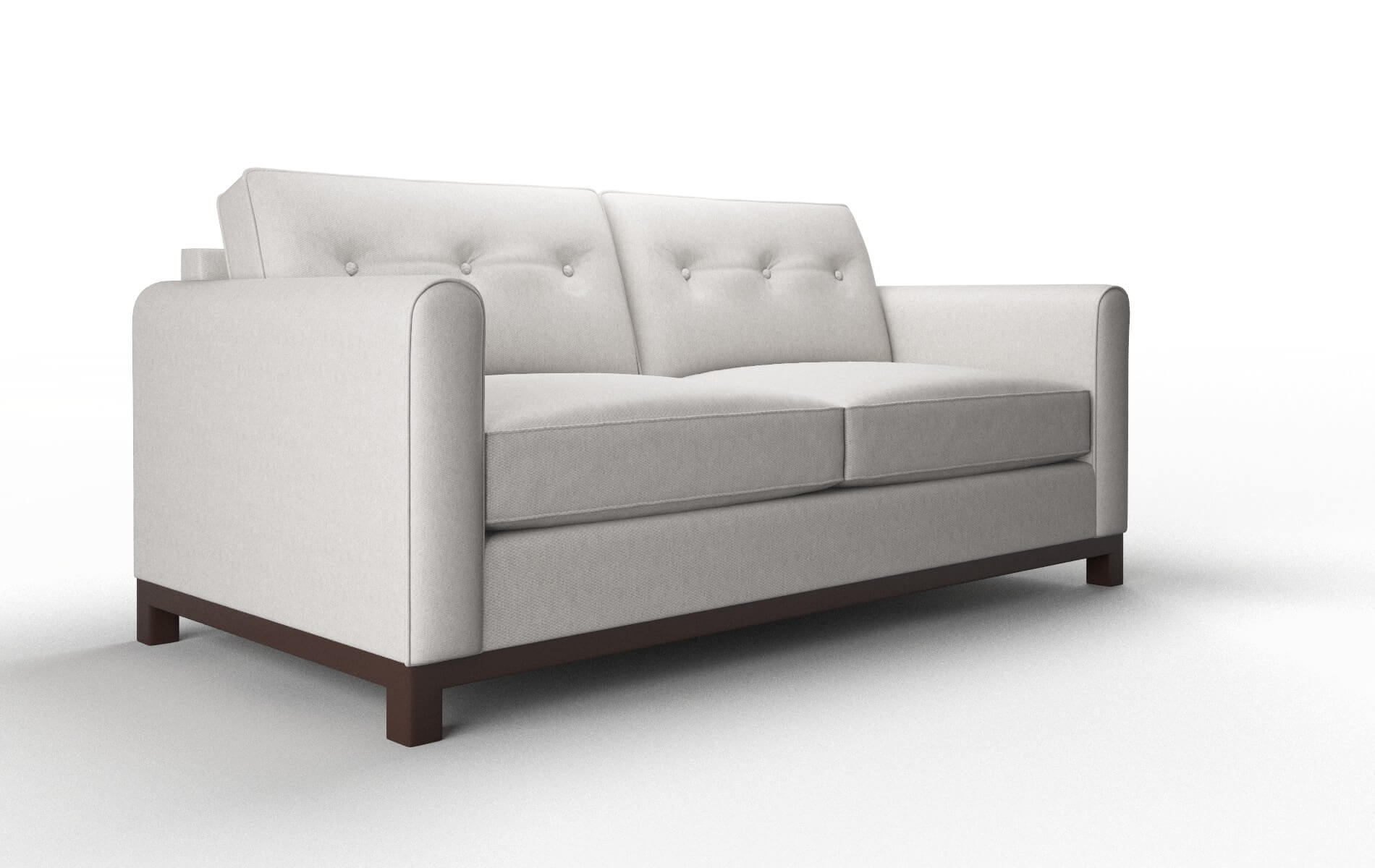 Rio Cosmo Silver Sofa espresso legs 2