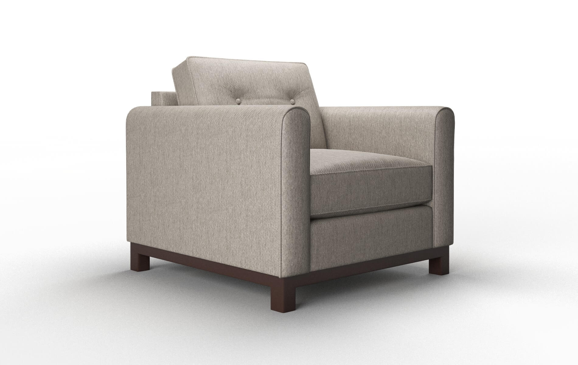 Rio Cosmo Taupe Chair espresso legs 2