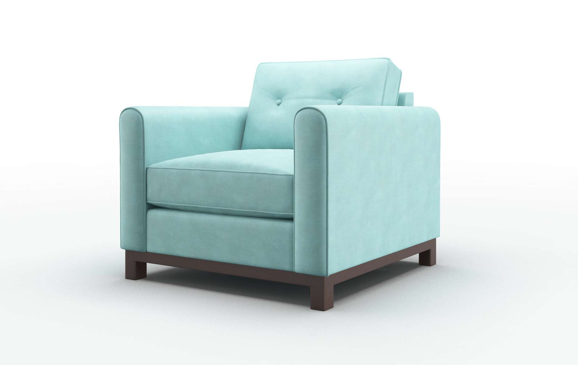 Rio Curious Turquoise Chair espresso legs 4