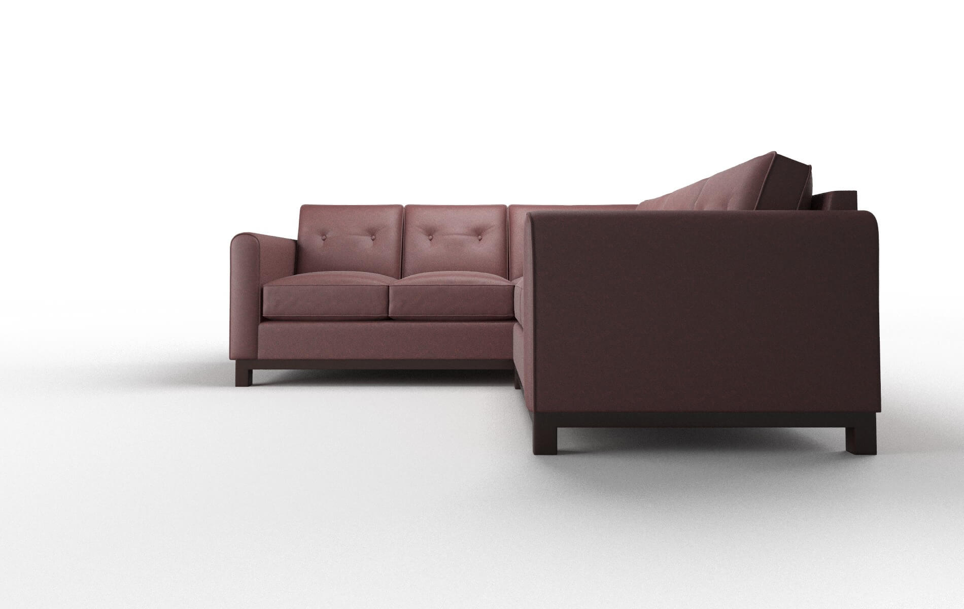 Rio Derby Berry Sectional espresso legs 5