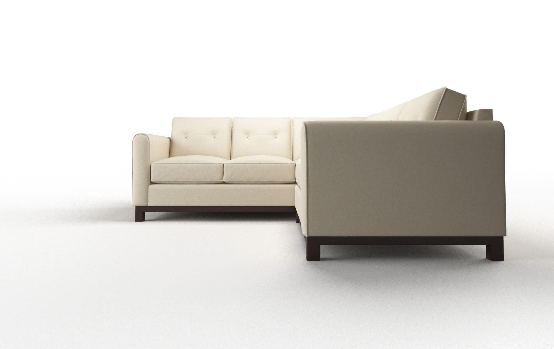 Rio Dream_d Almond Sectional espresso legs 5