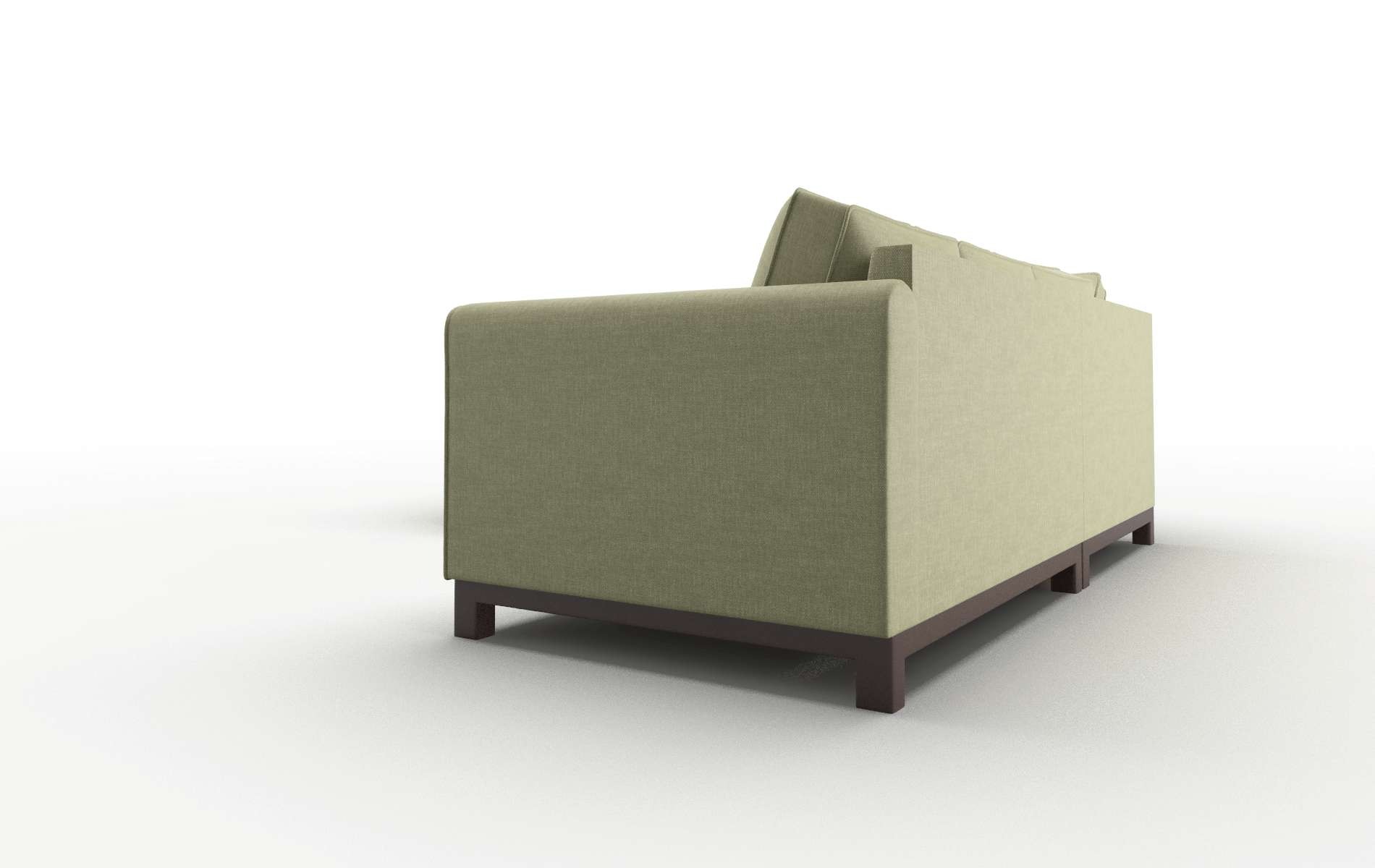 Rio Durham Lime Sectional espresso legs 4