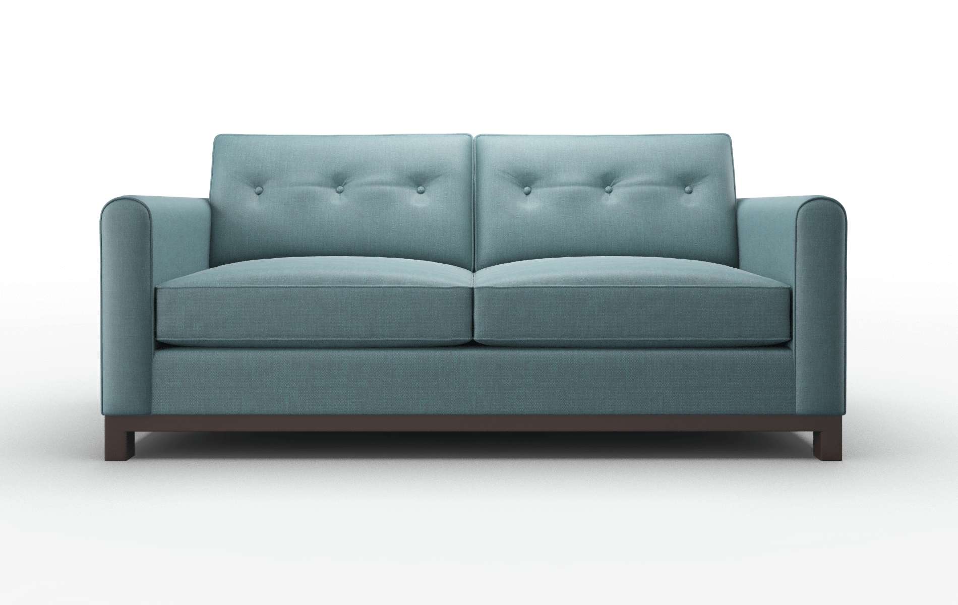 Rio Elliot teal Sofa Espresso Legs  1