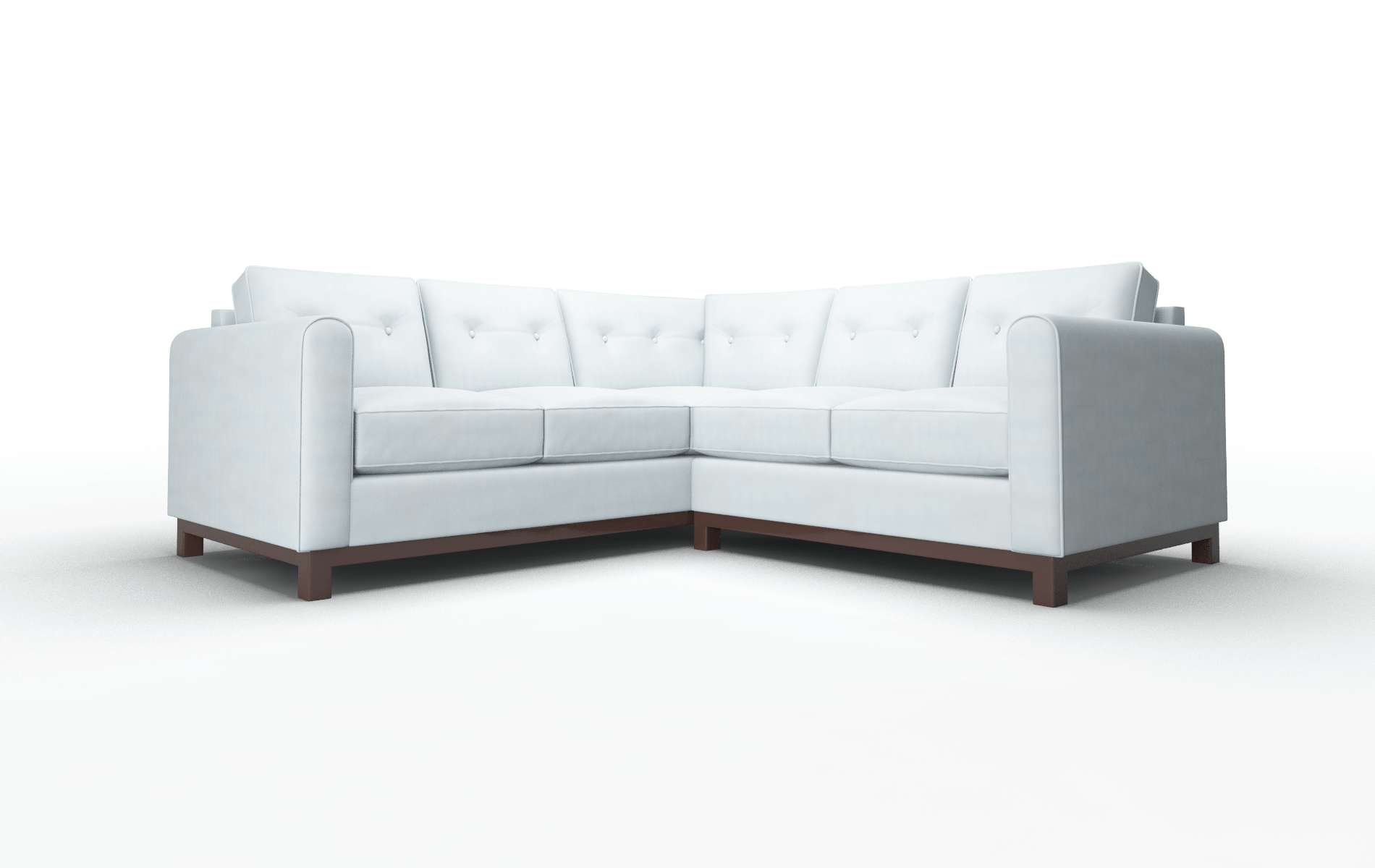 Rio Hathaway Aqua Sectional espresso legs 1