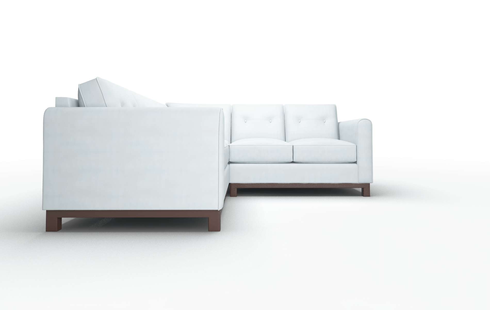 Rio Hathaway Aqua Sectional espresso legs 2