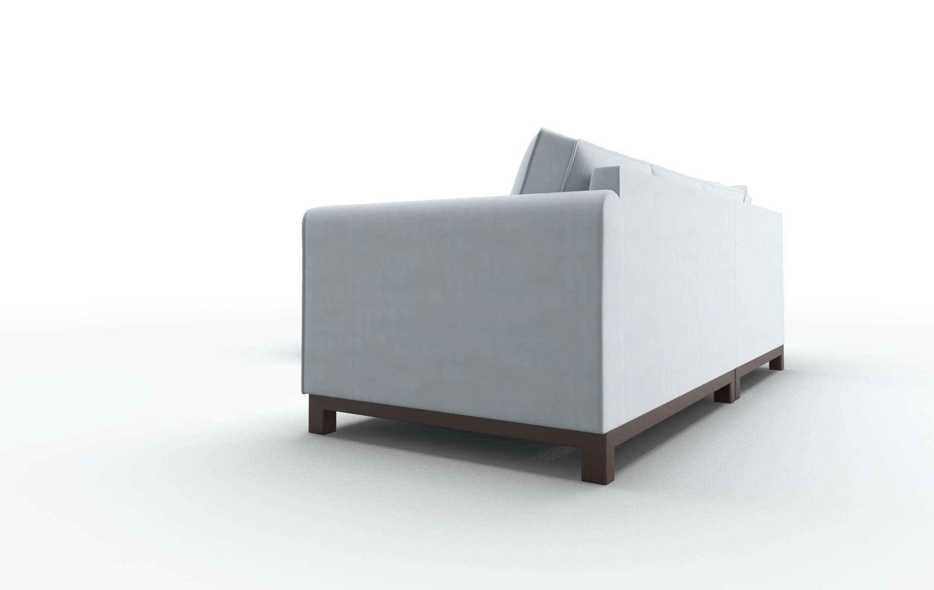 Rio Hathaway Aqua Sectional espresso legs 4