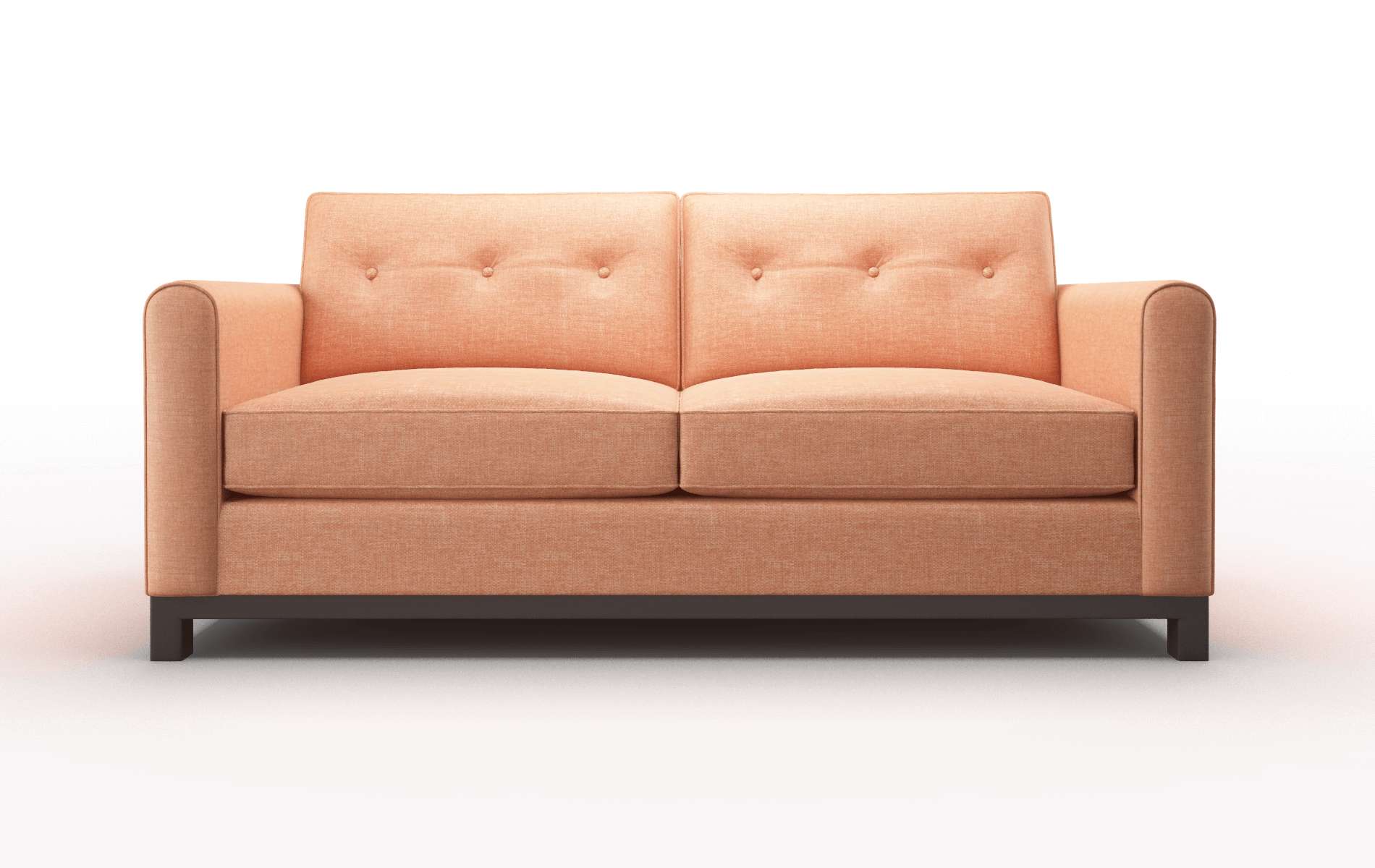 Rio Hepburn Appricot Sofa espresso legs 1