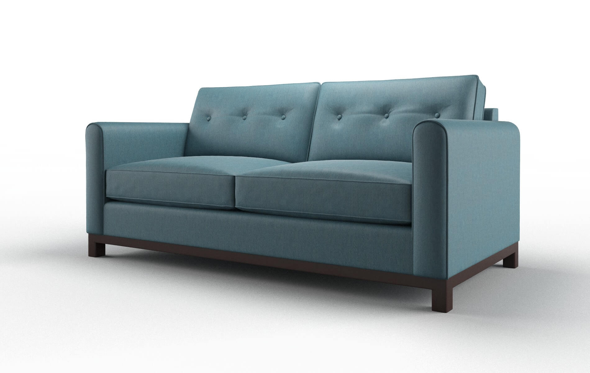 Rio Hepburn Teal Sofa espresso legs 4