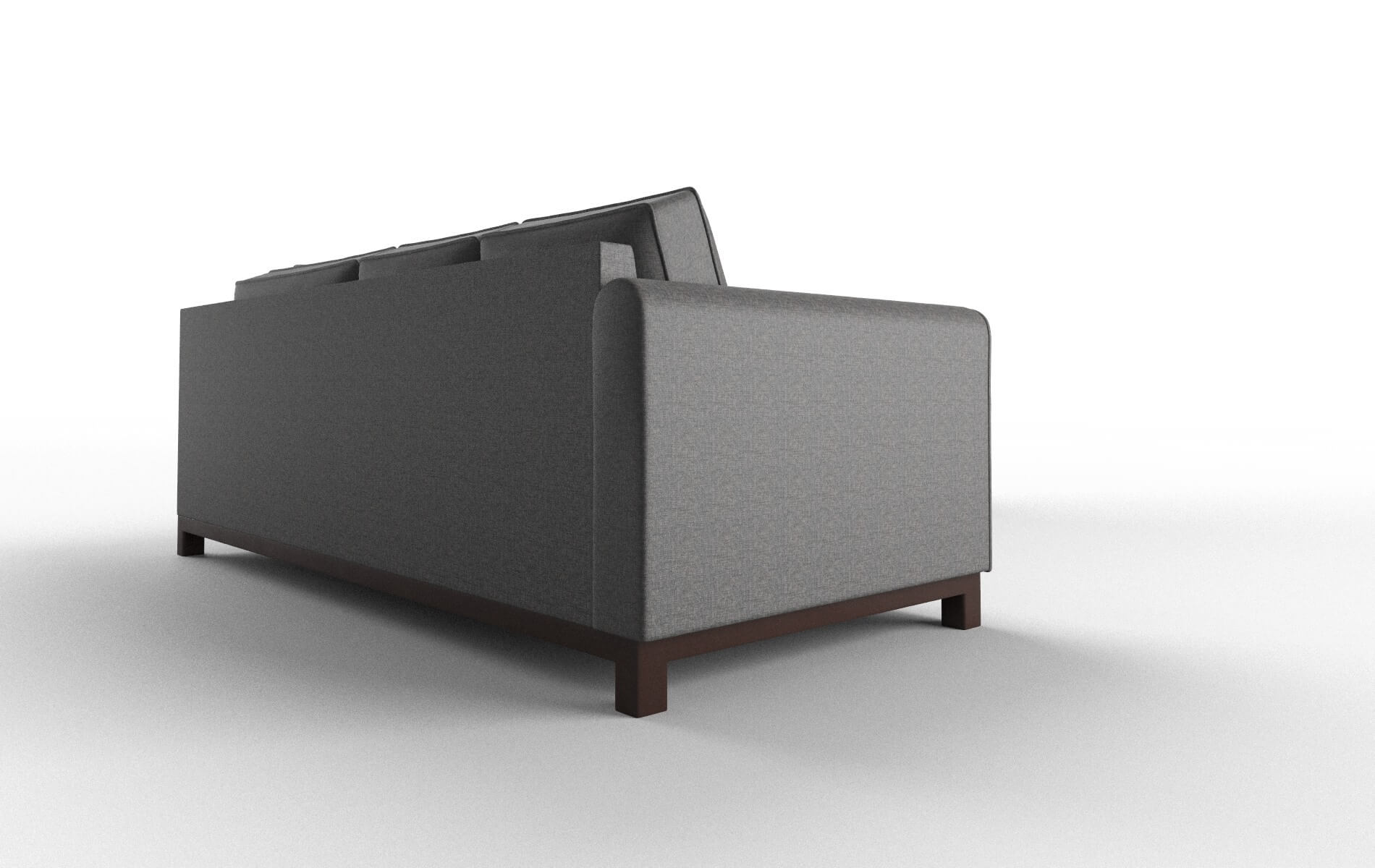 Rio Insight Charcoal Sectional espresso legs 3