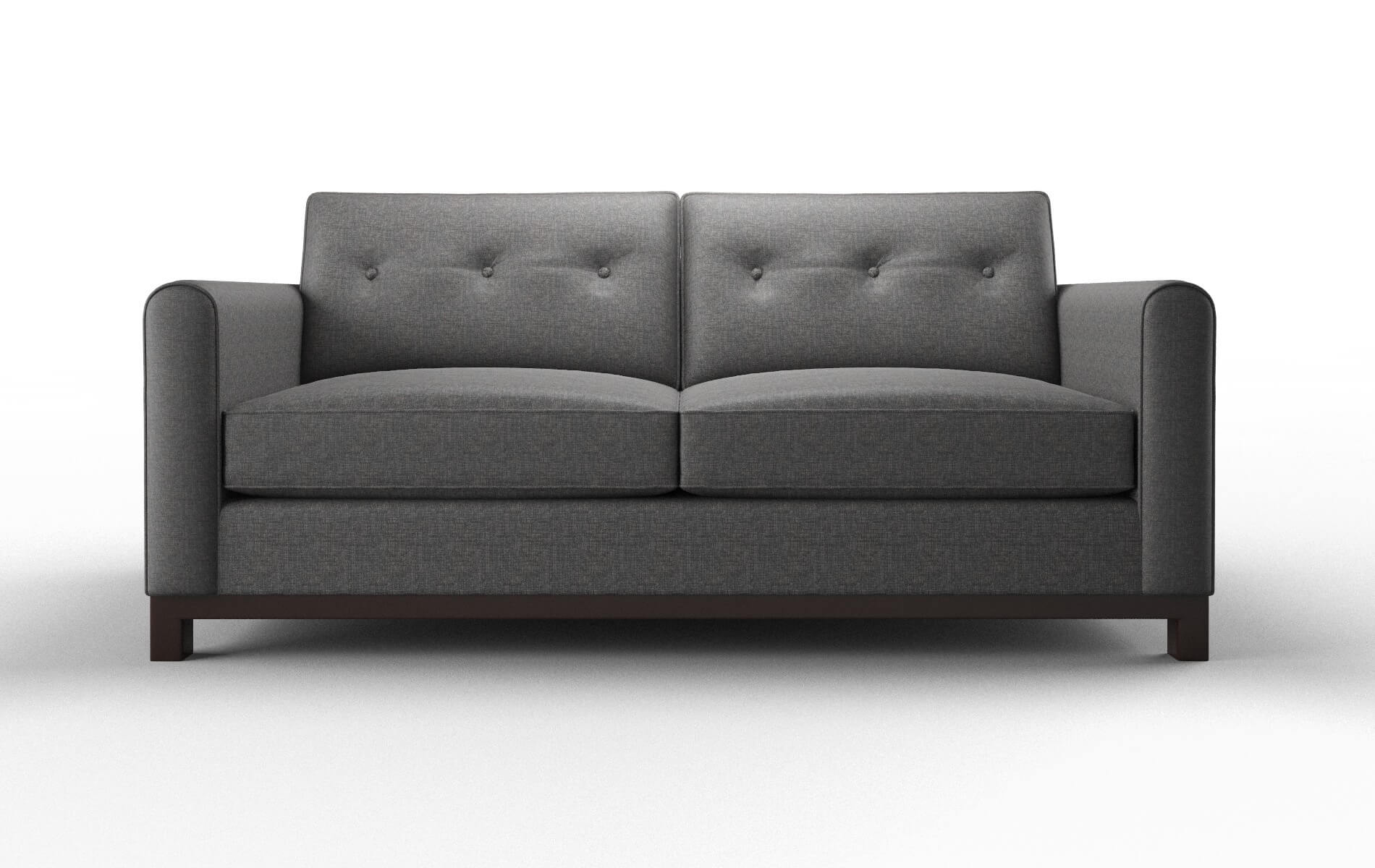 Rio Insight Charcoal Sofa espresso legs 1