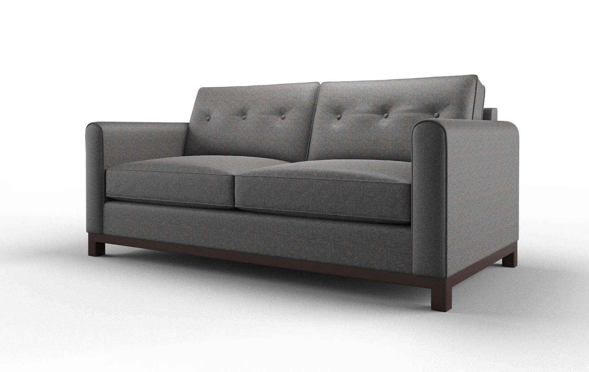 Rio Insight Charcoal Sofa espresso legs 4