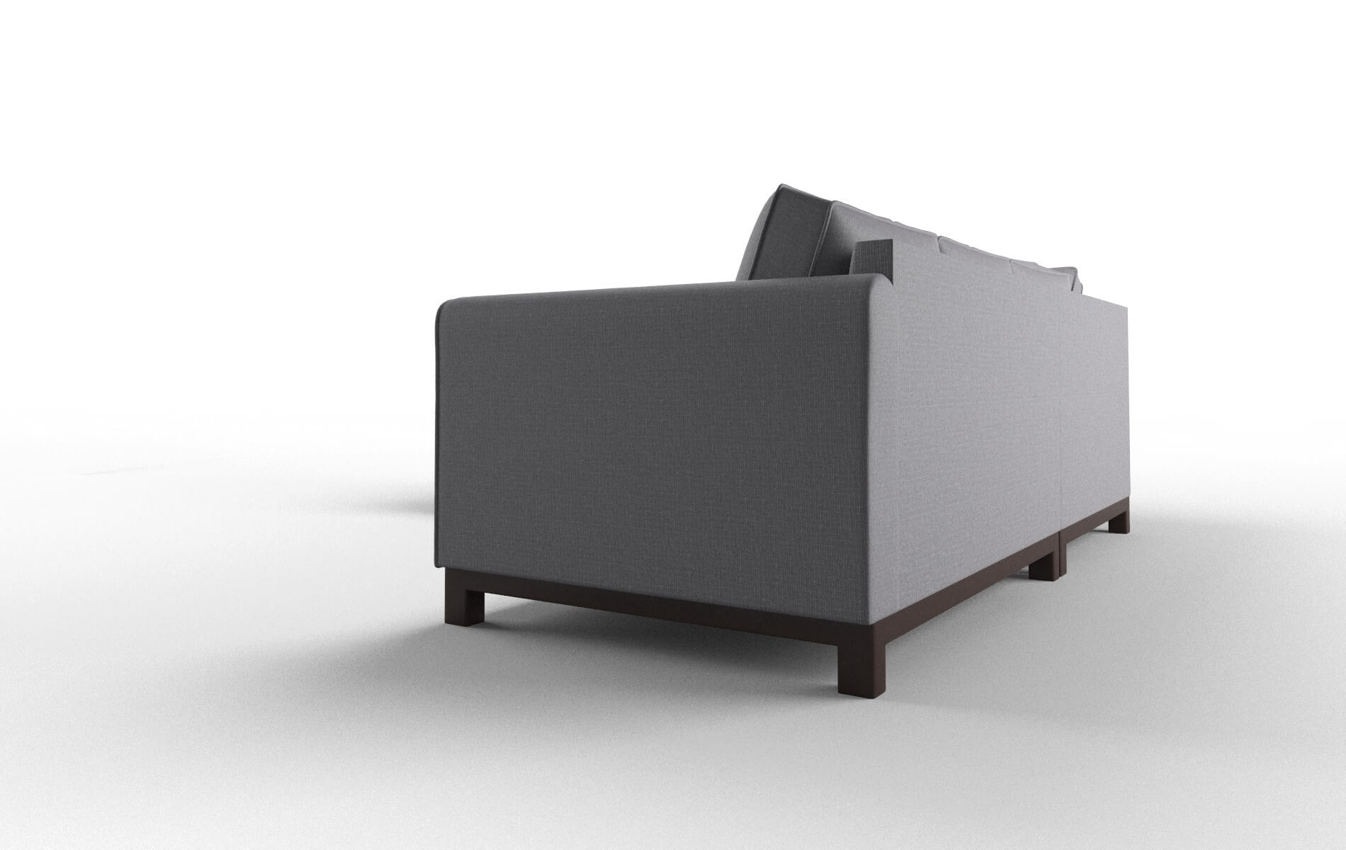 Rio Insight Denim Sectional espresso legs 4