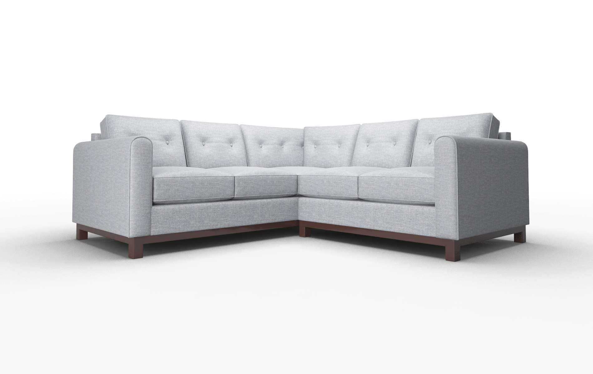 Rio Keylargo Ash Sectional espresso legs 1